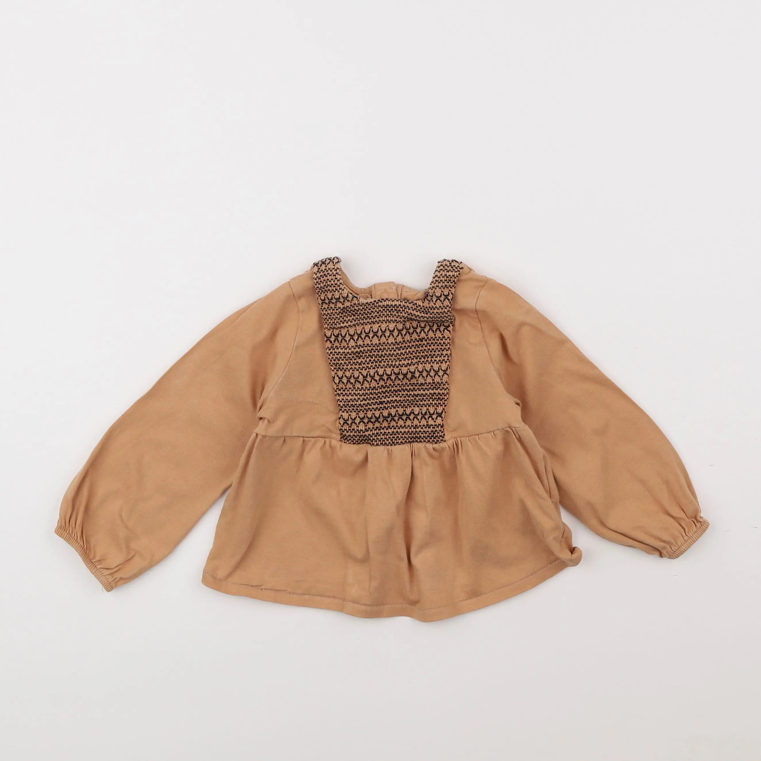 Vertbaudet - blouse marron - 2 ans