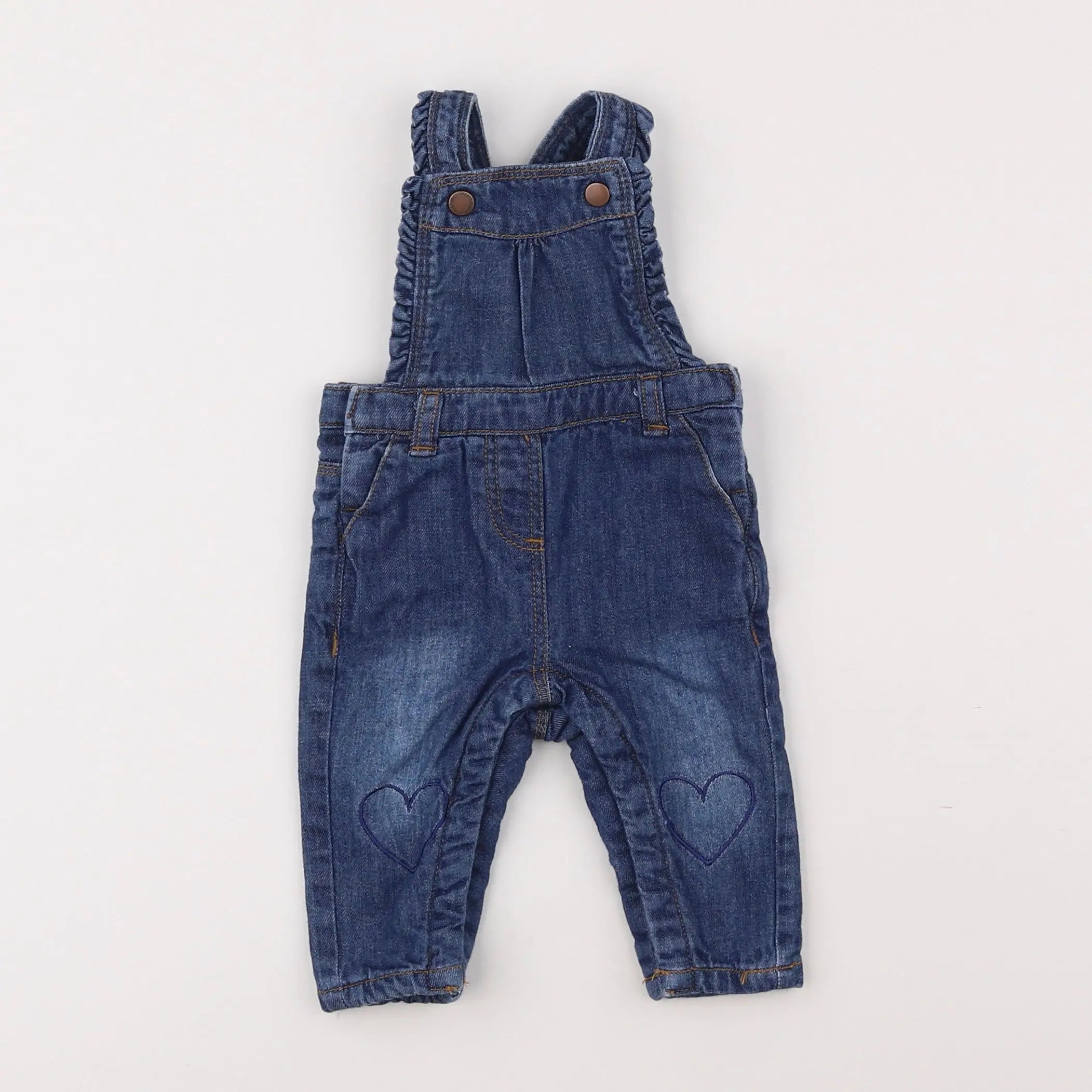 Vertbaudet - salopette bleu - 3 mois