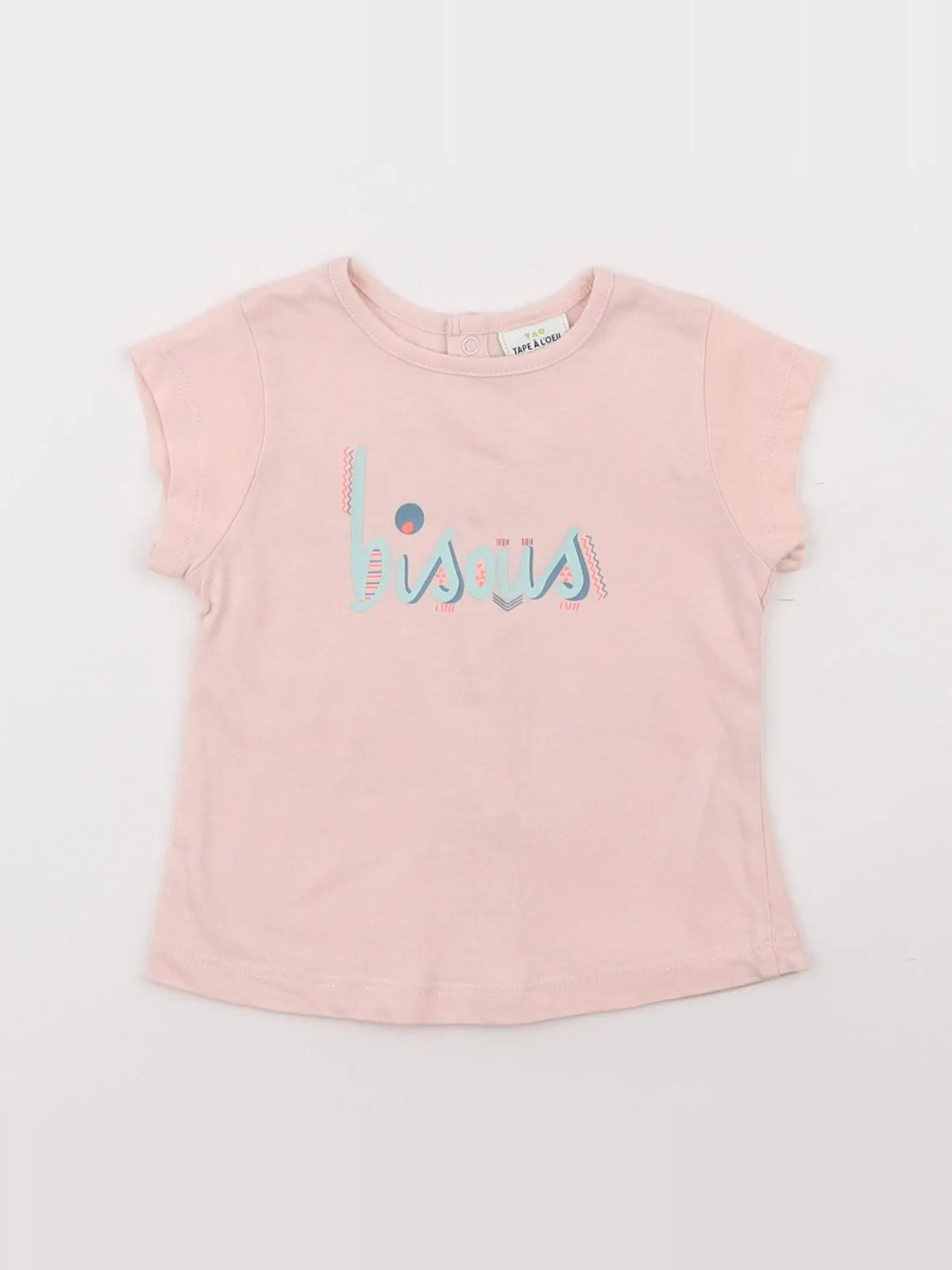 Tape à l'oeil - tee-shirt rose - 6 mois