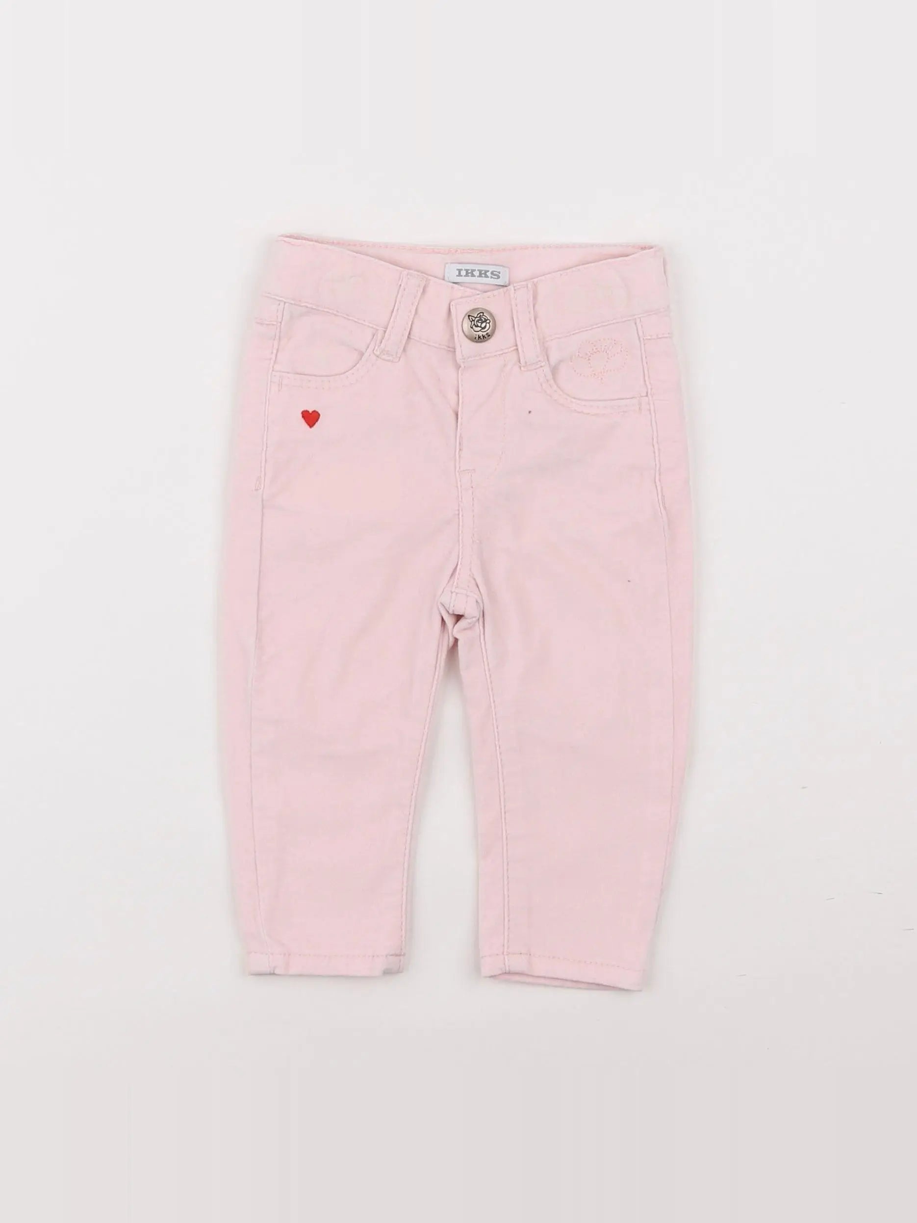 IKKS - pantalon rose - 6 mois
