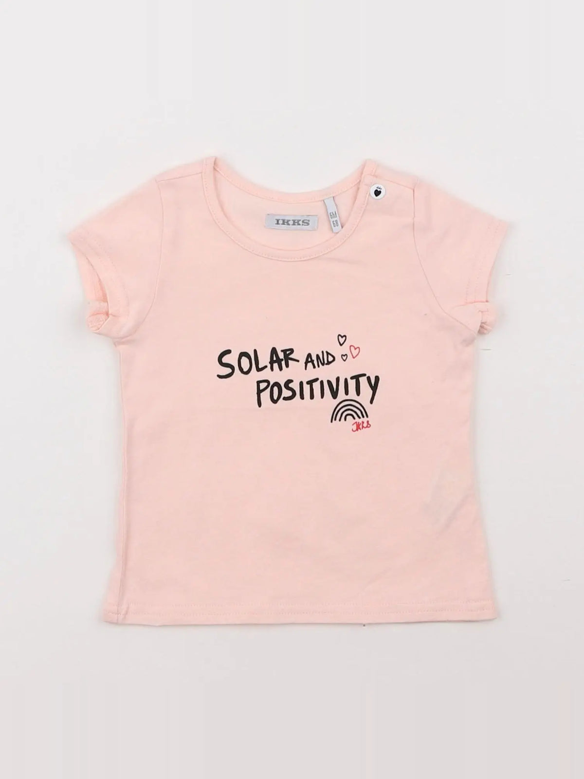 IKKS - tee-shirt rose - 6 mois