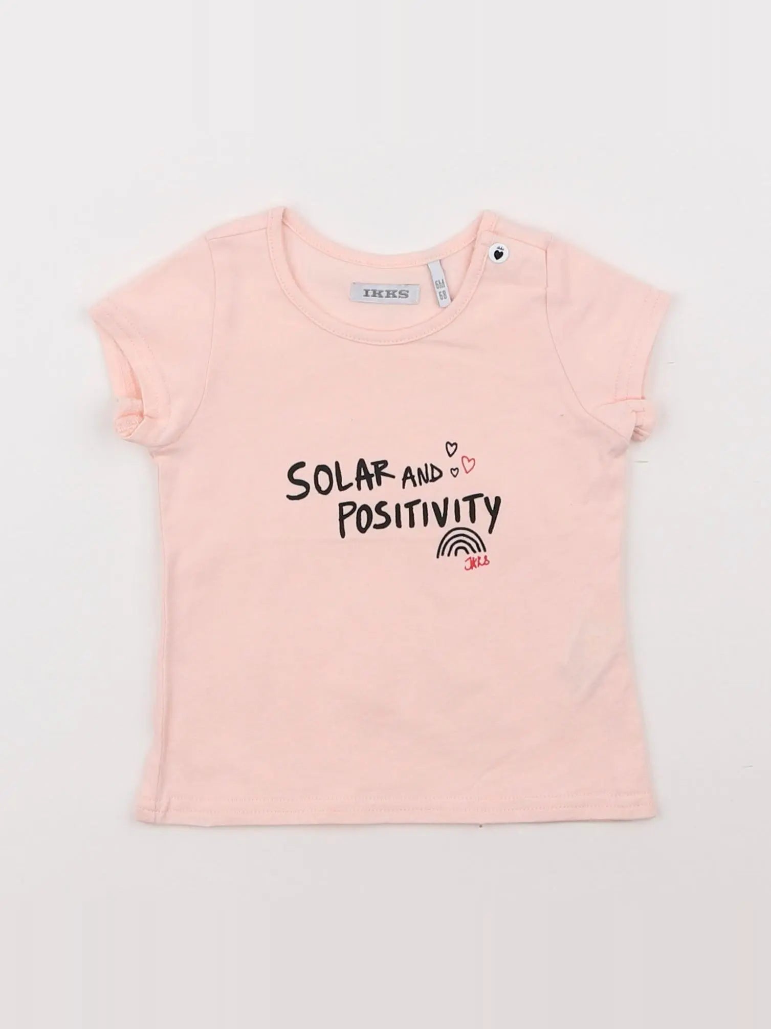 IKKS - tee-shirt rose - 6 mois