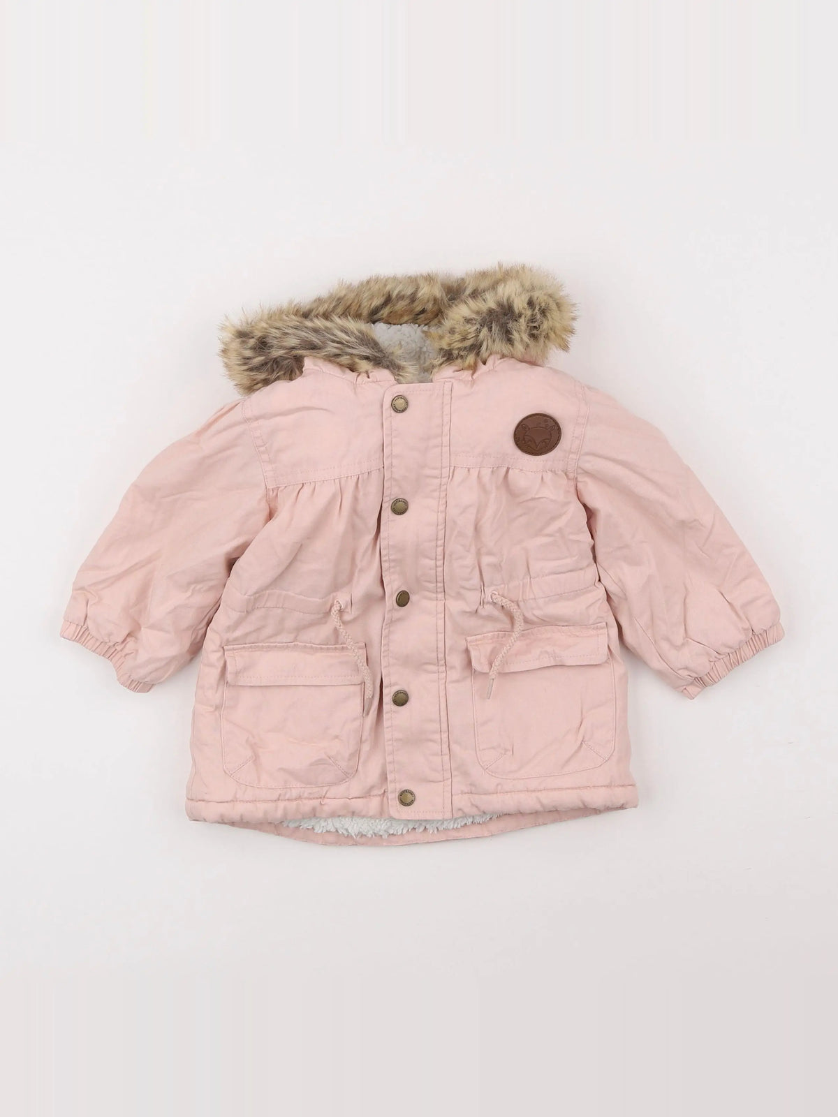 Vertbaudet - parka rose - 18 mois