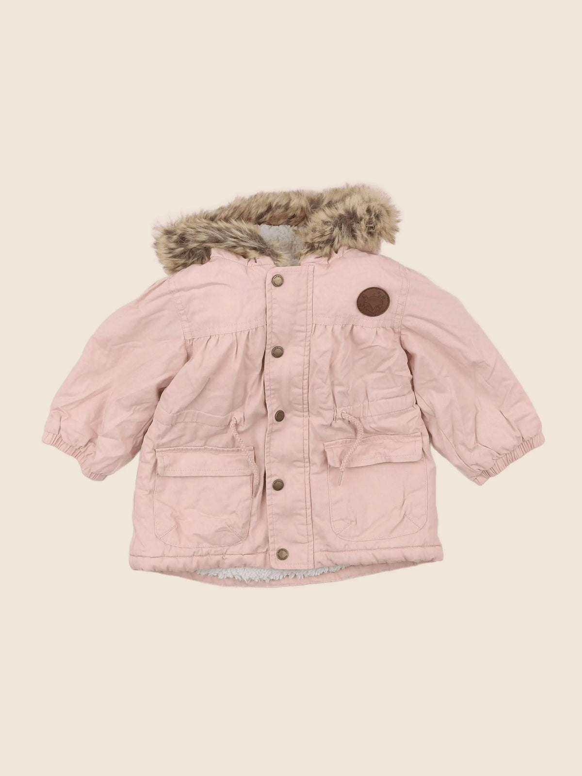 Vertbaudet - parka rose - 18 mois