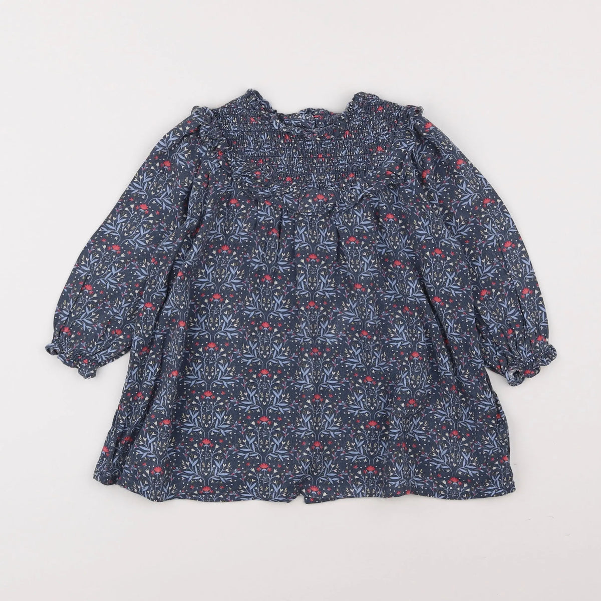 Vertbaudet - robe bleu - 18 mois
