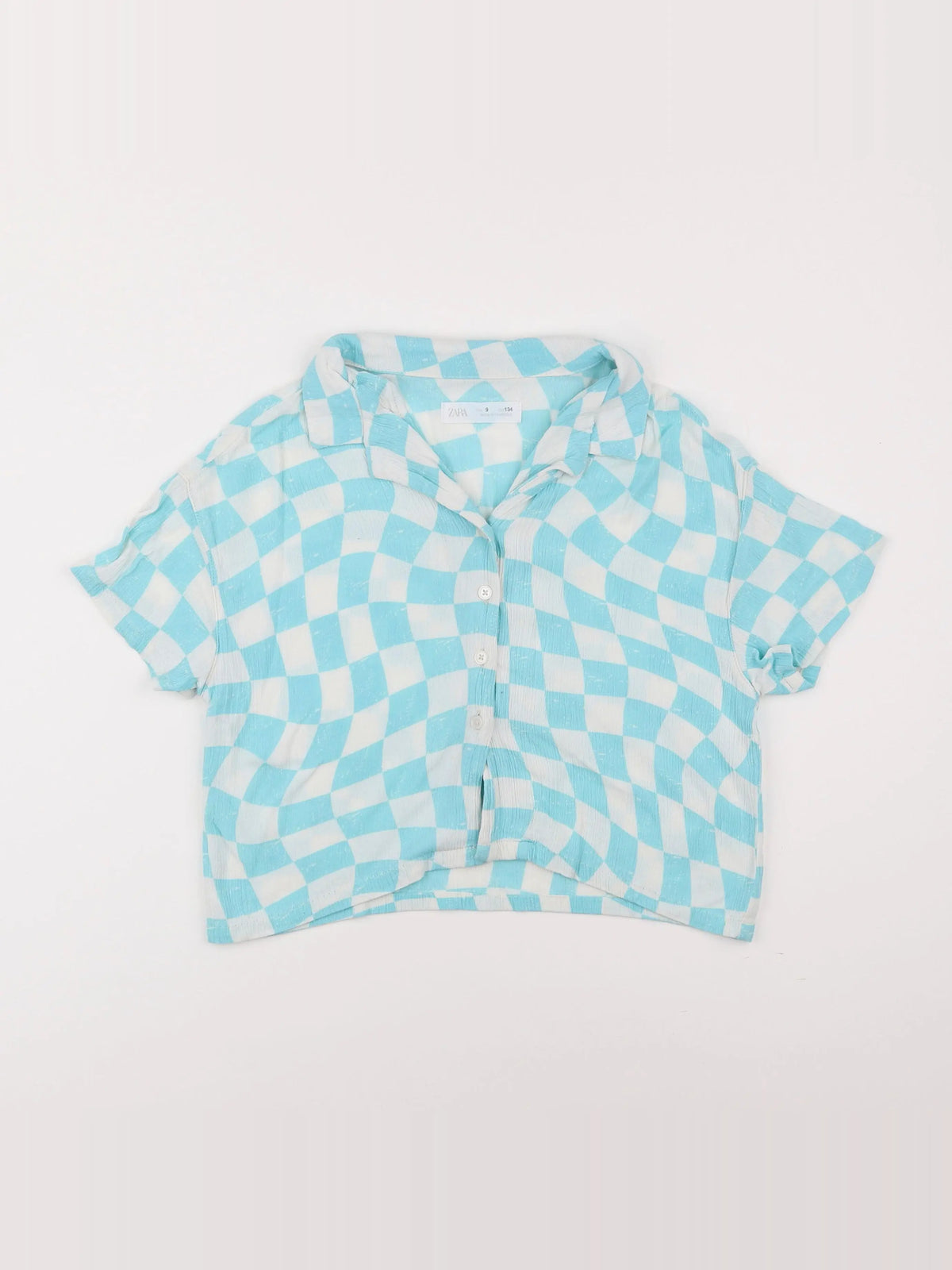 Zara - blouse bleu - 9 ans