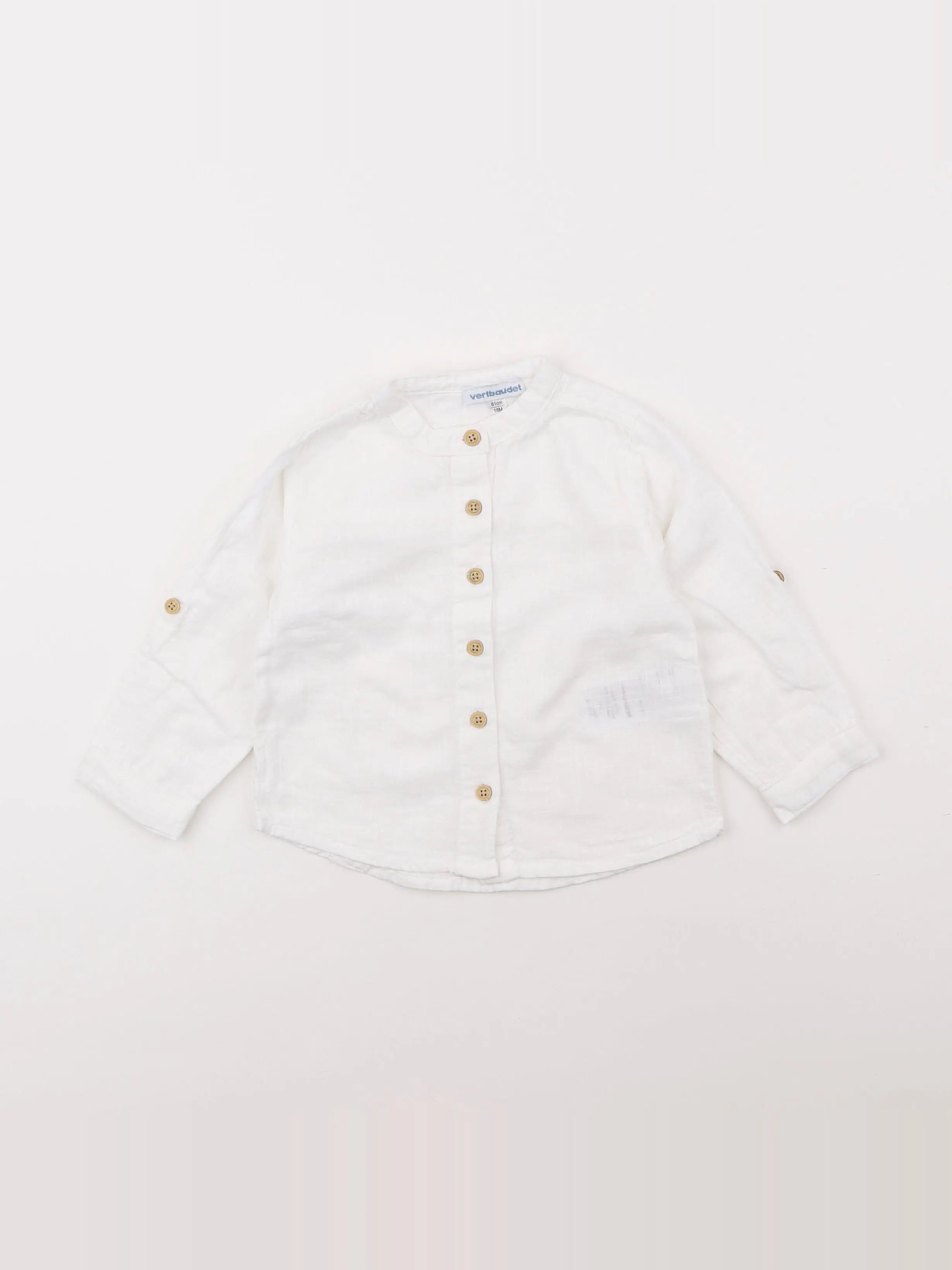 Vertbaudet - chemise blanc - 18 mois