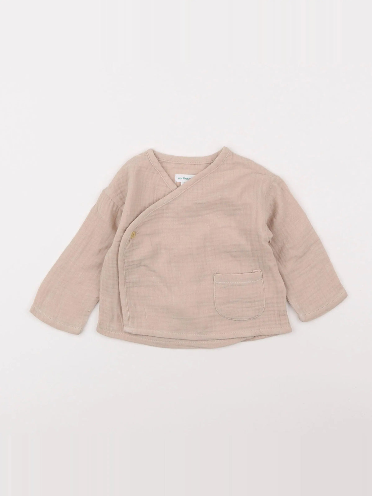 Vertbaudet - chemise marron - 6 mois