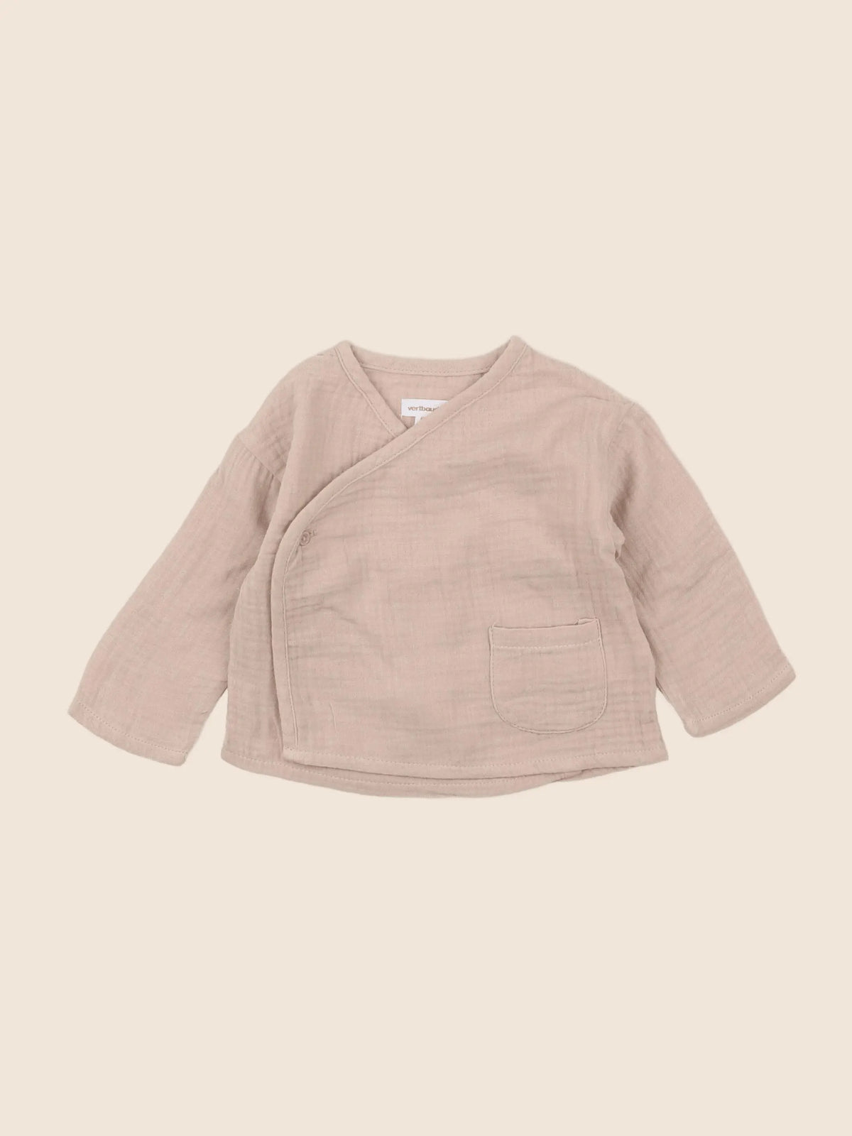 Vertbaudet - chemise marron - 6 mois