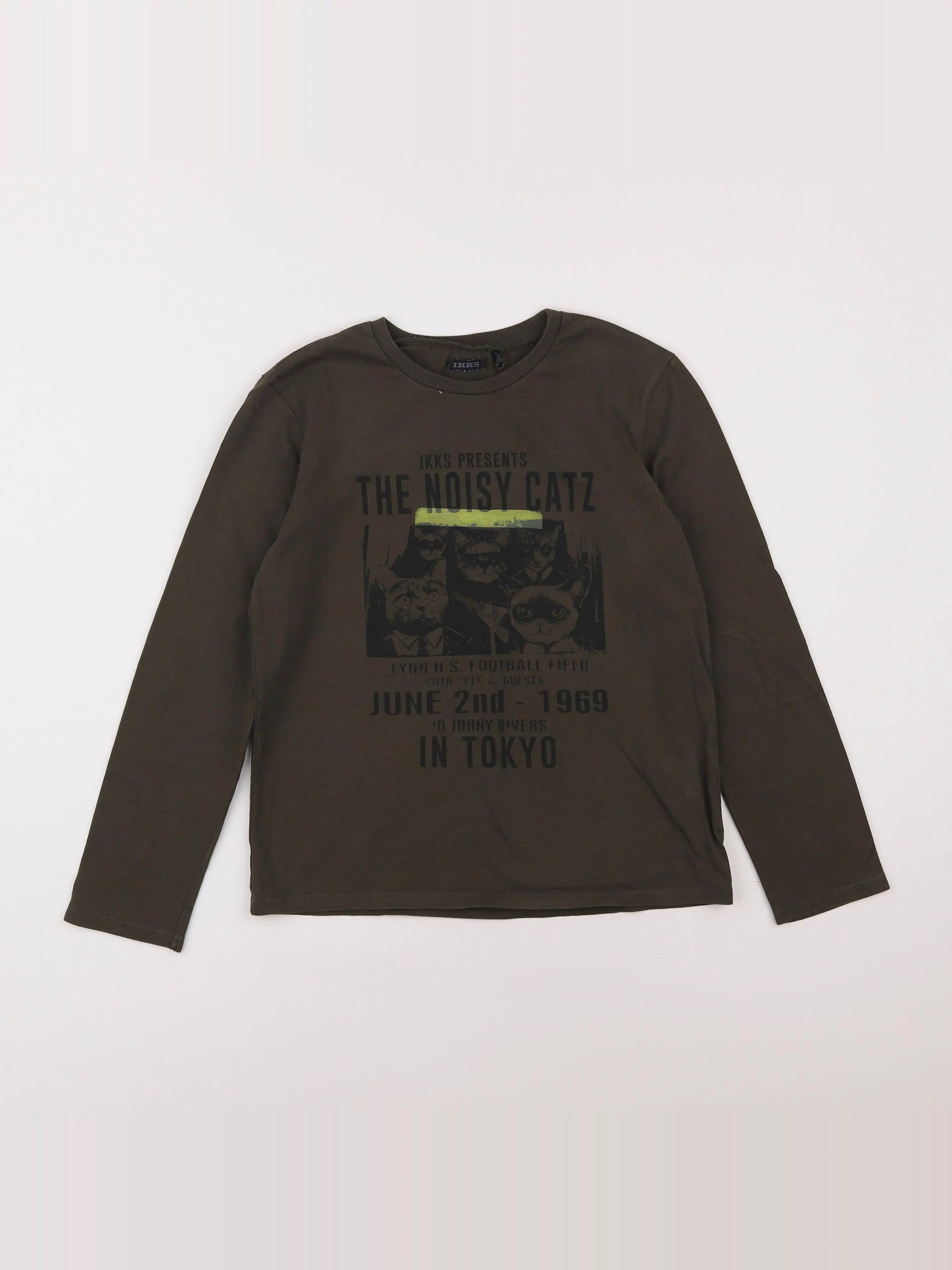 IKKS - tee-shirt marron - 10 ans
