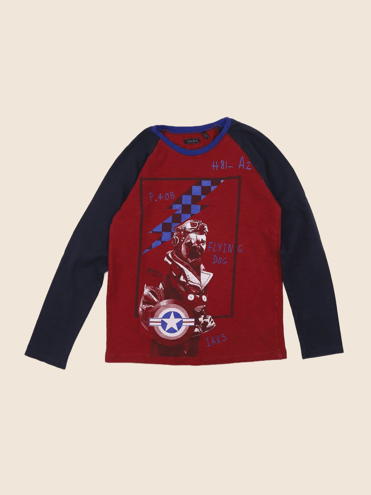 IKKS - tee-shirt rouge - 8 ans