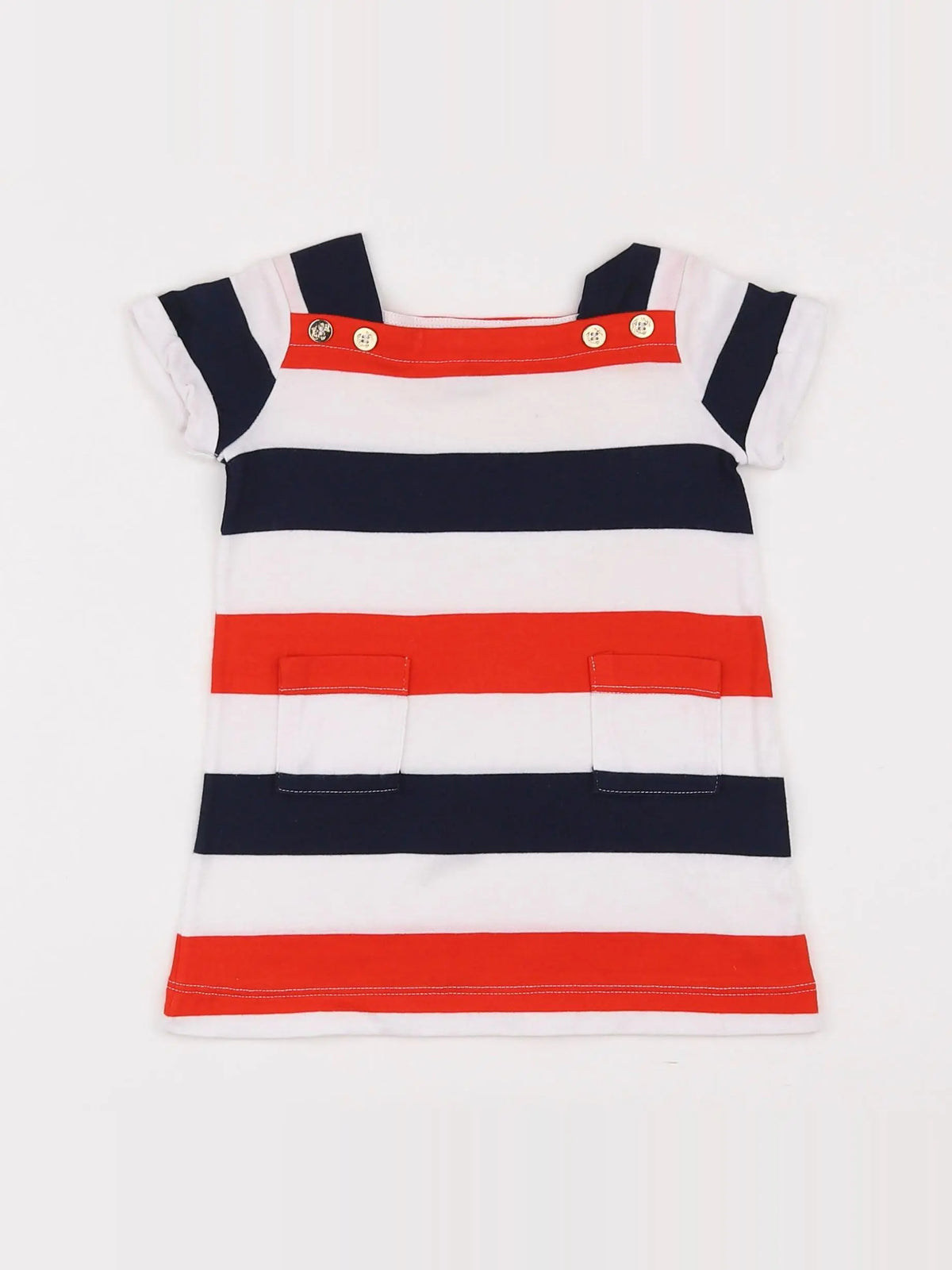 Petit Bateau - robe multicolore - 6 mois