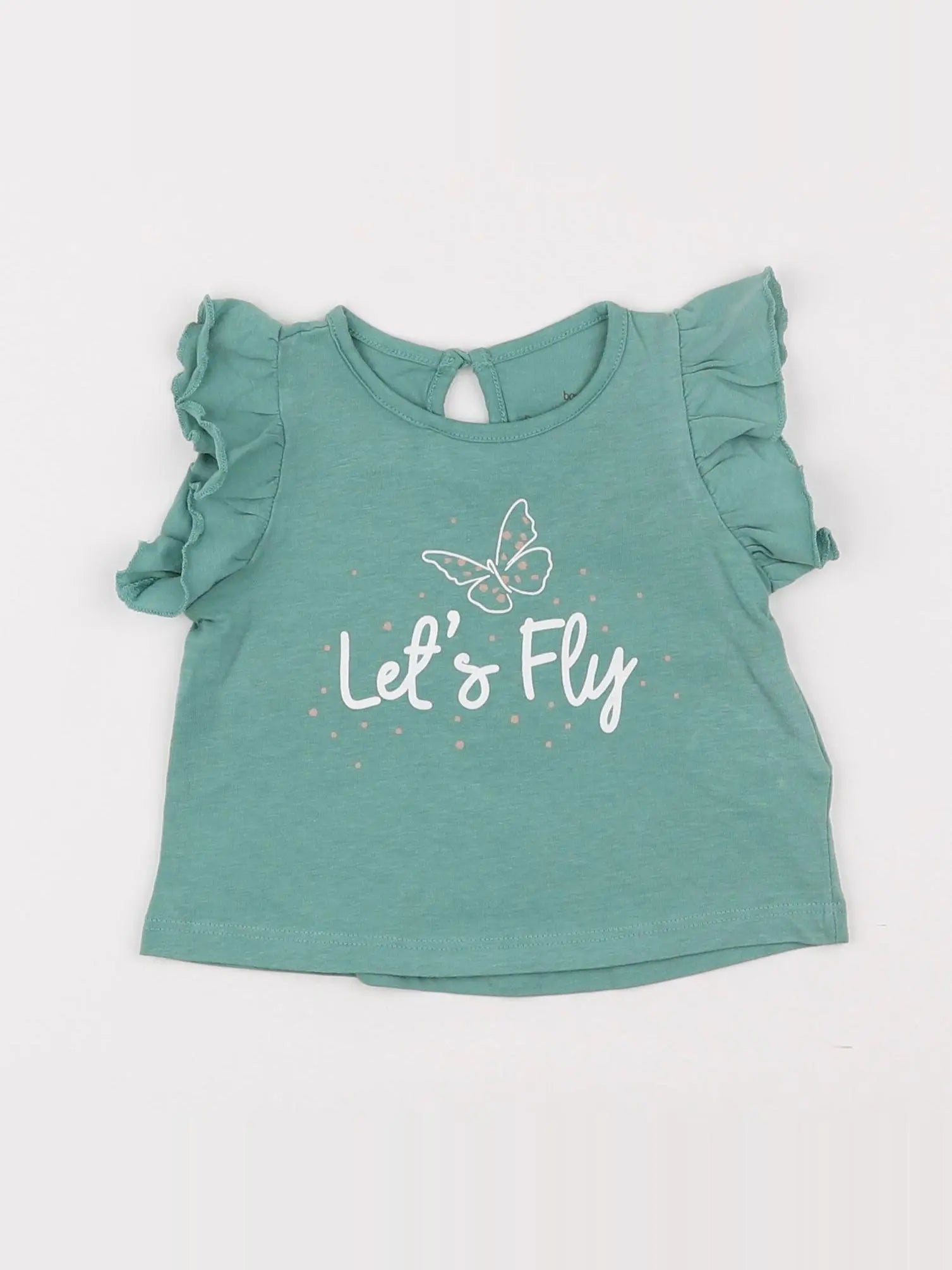 Boutchou - tee-shirt vert - 6 mois