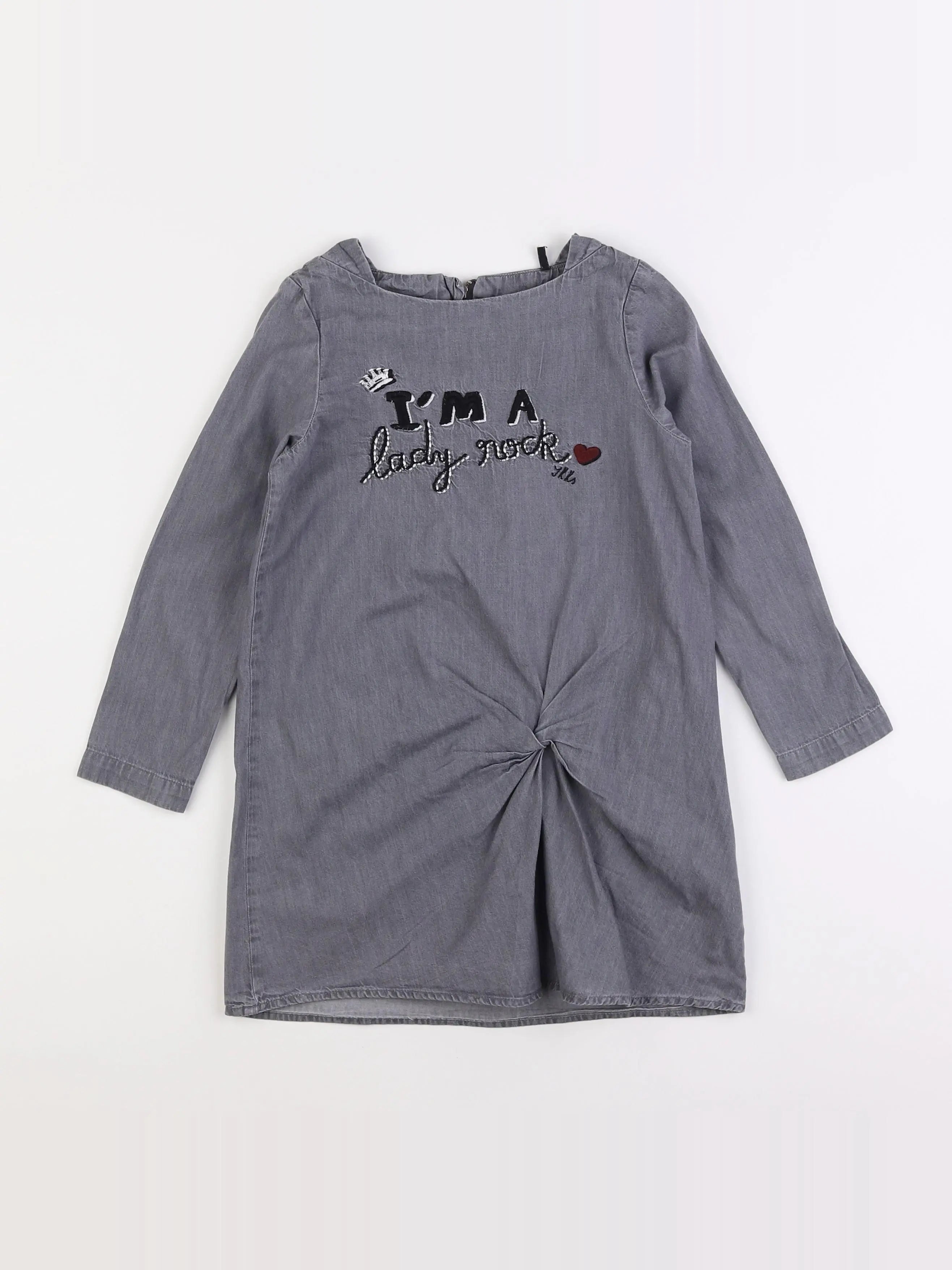 IKKS - robe gris - 6 ans