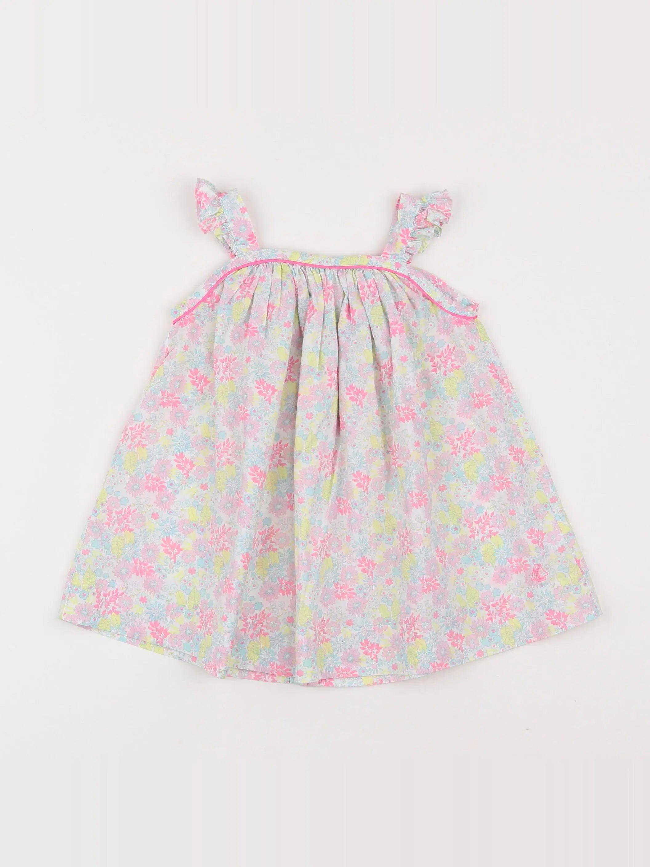 Petit Bateau - robe multicolore - 6 mois