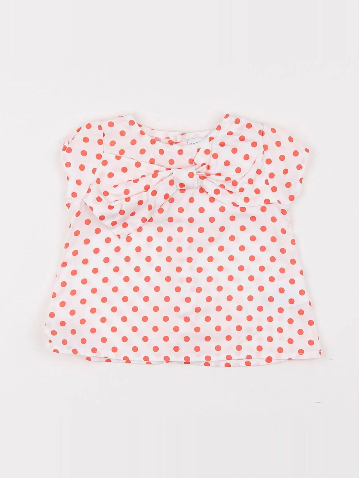 Vertbaudet - blouse blanc, orange - 6 mois