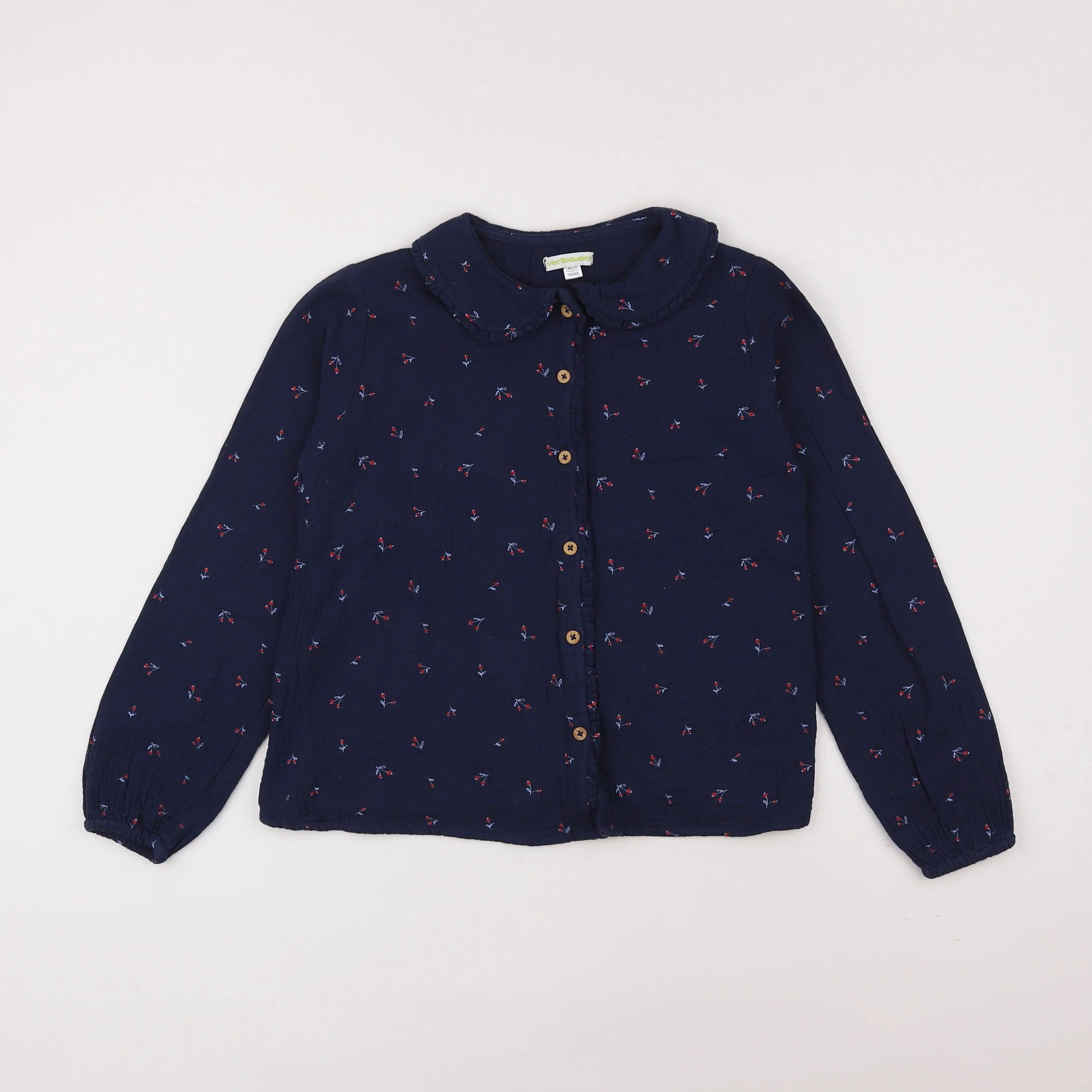 Vertbaudet - blouse bleu - 10 ans