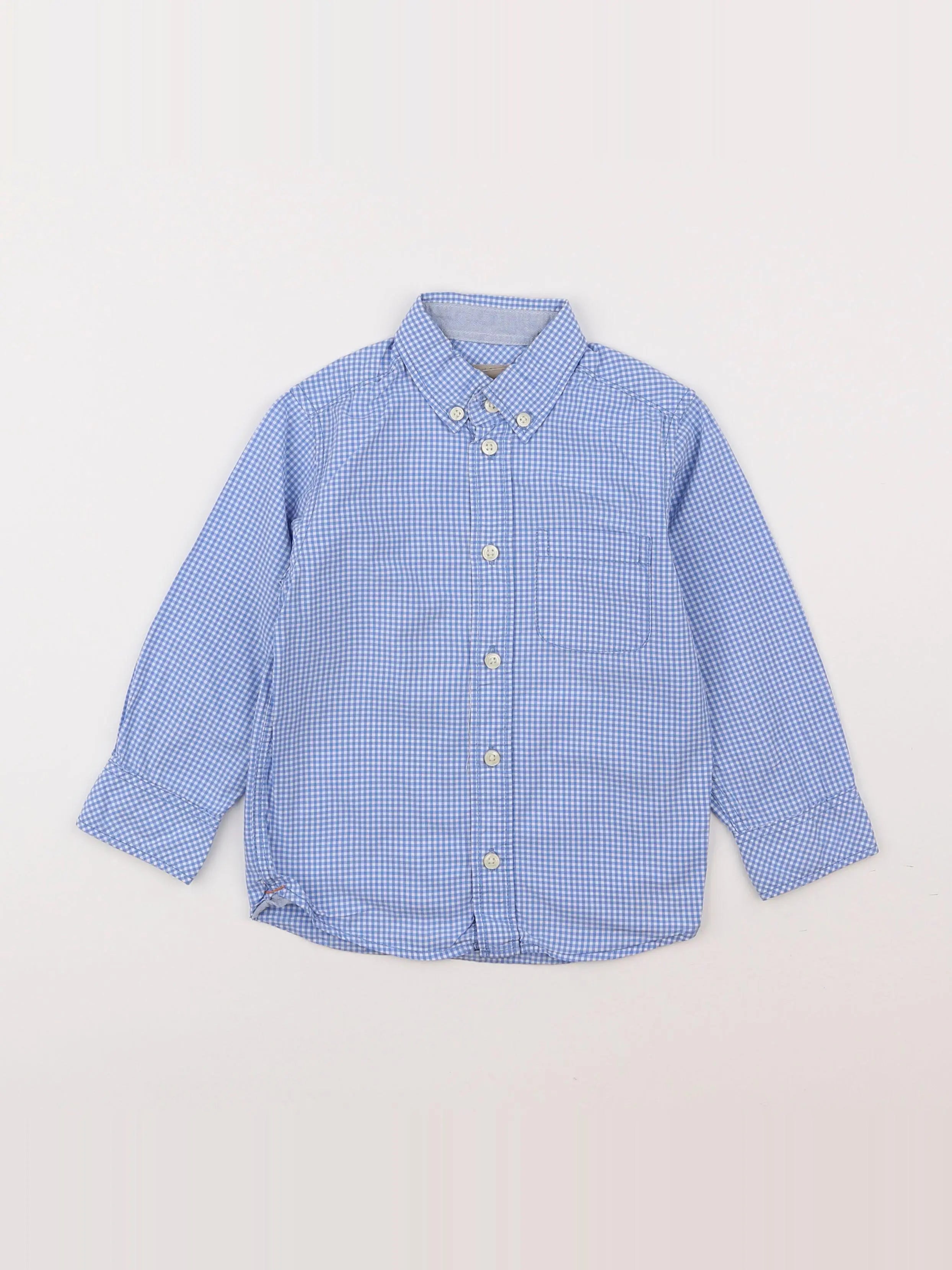 H&M - chemise bleu - 2/3 ans