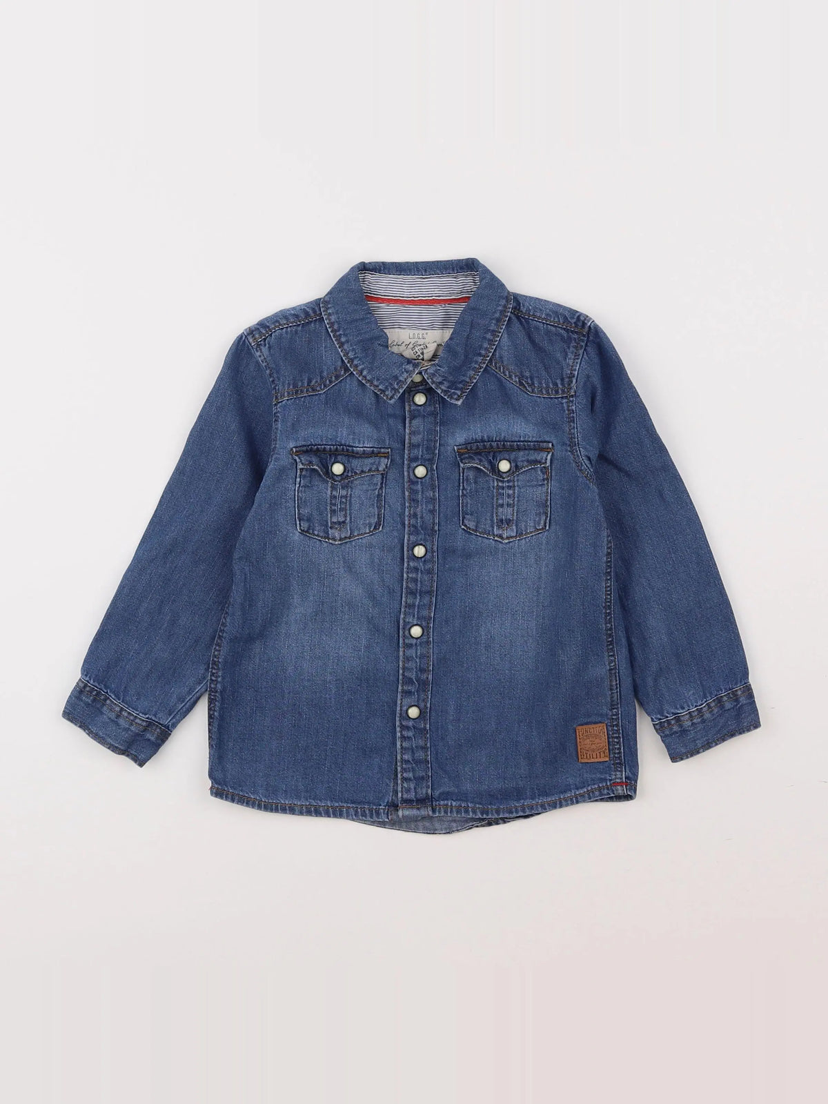 H&M - chemise bleu - 18 mois à 2 ans
