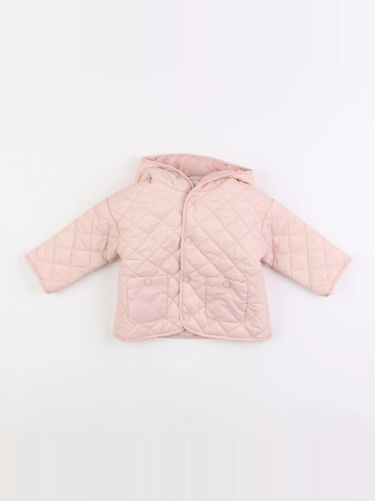Vertbaudet - doudoune rose - 9 mois