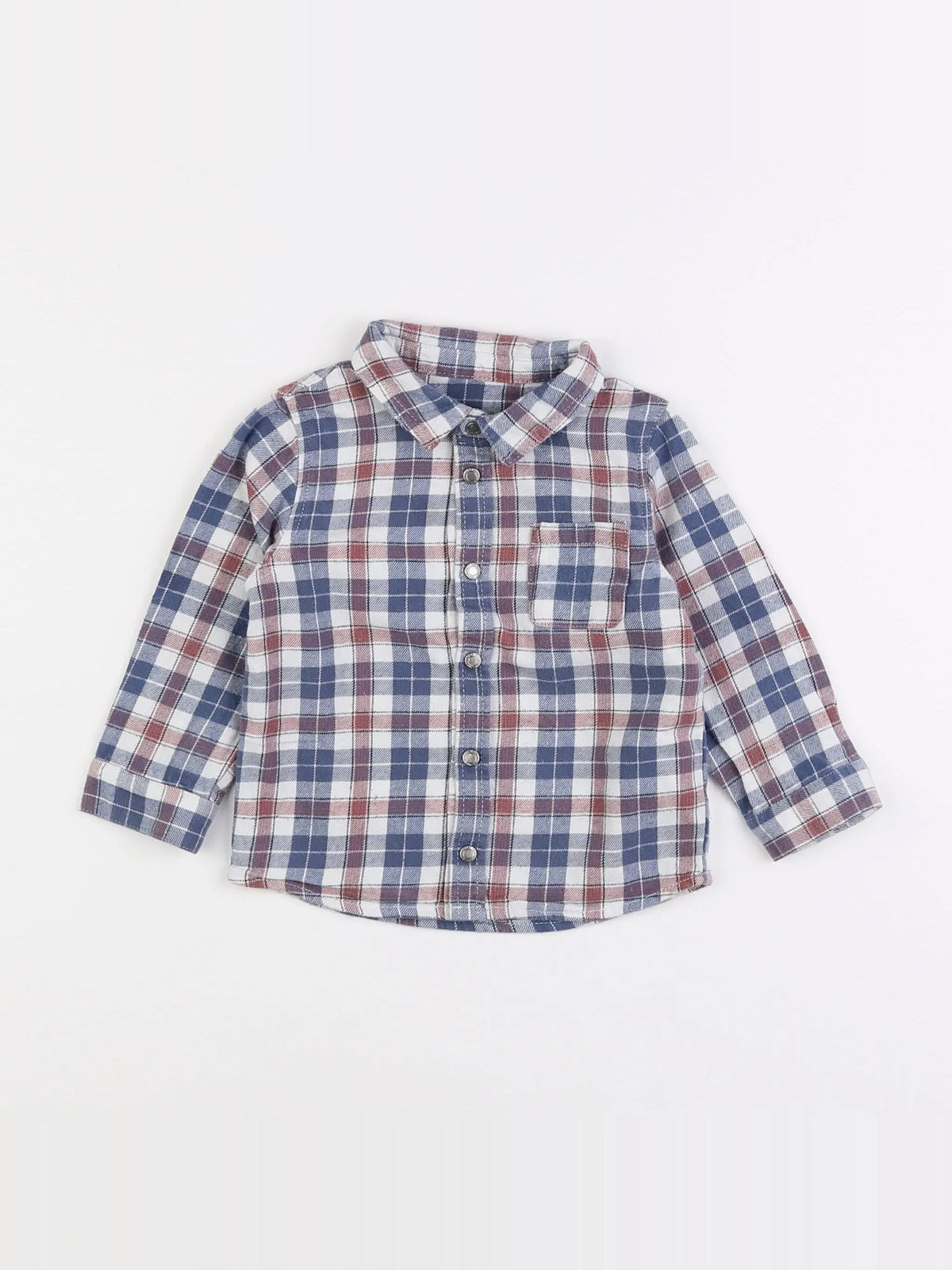 Vertbaudet - chemise bleu - 18 mois