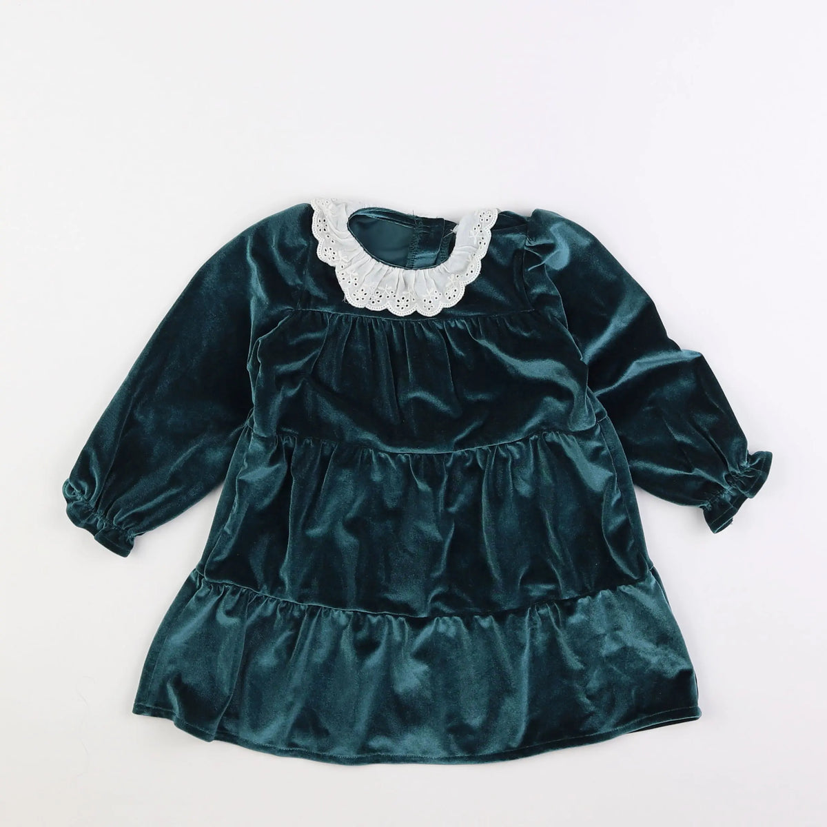 Vertbaudet - robe vert - 2 ans