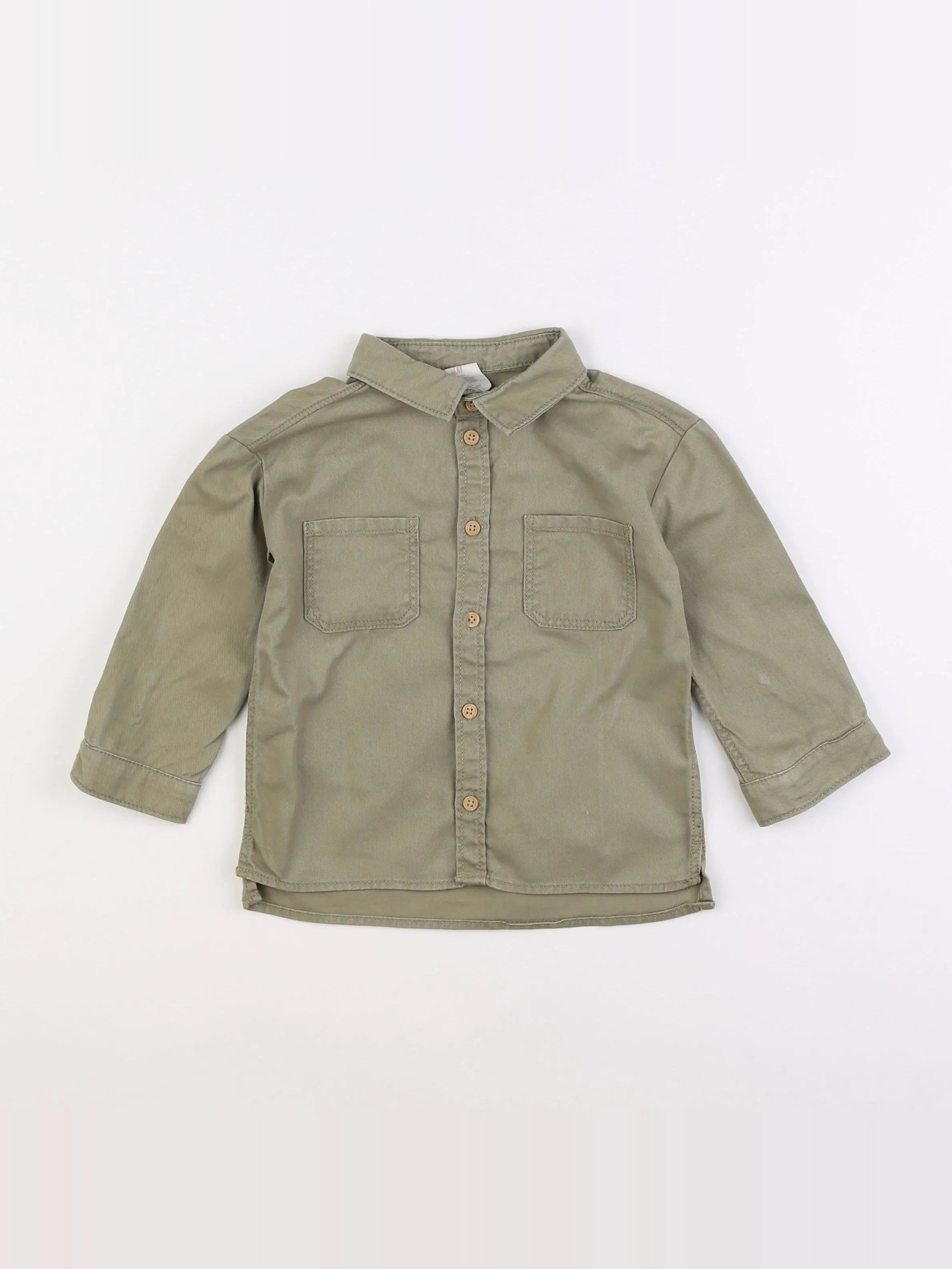 H&M - veste vert - 12/18 mois