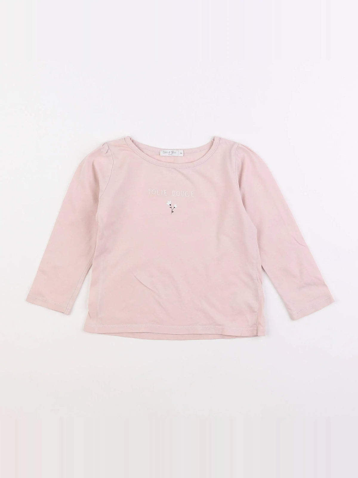Eden & Victor - tee-shirt rose - 3 ans