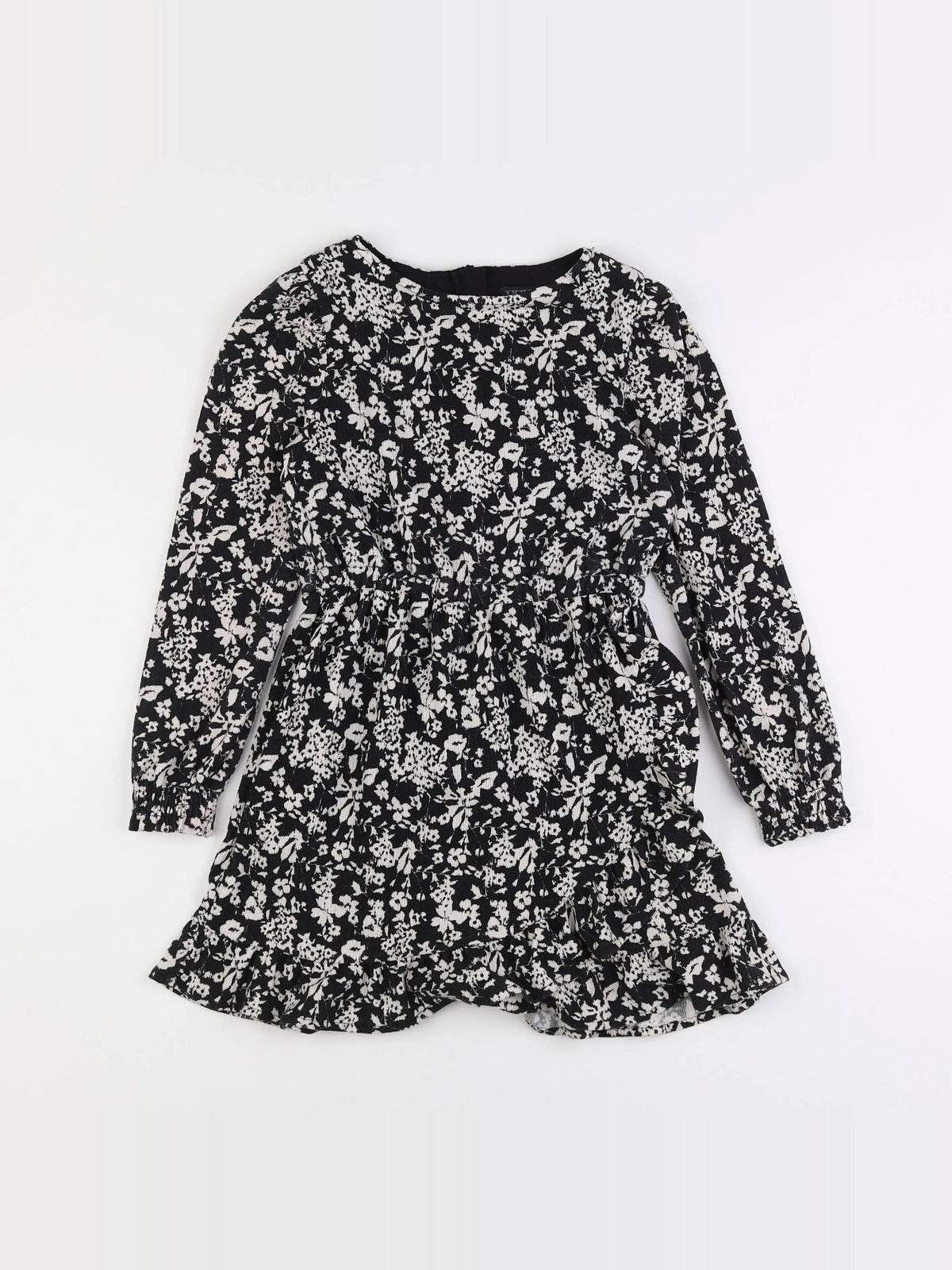 IKKS - robe blanc, noir - 8 ans