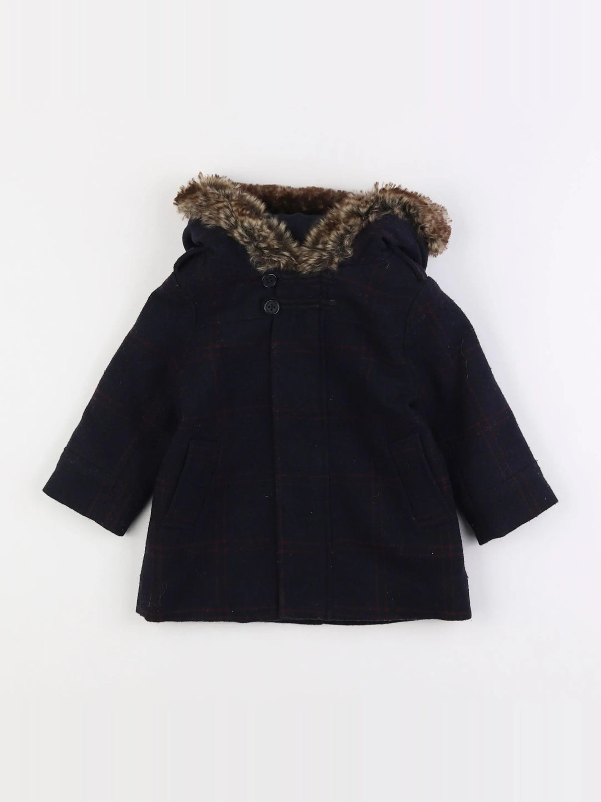Natalys - manteau bleu - 9 mois