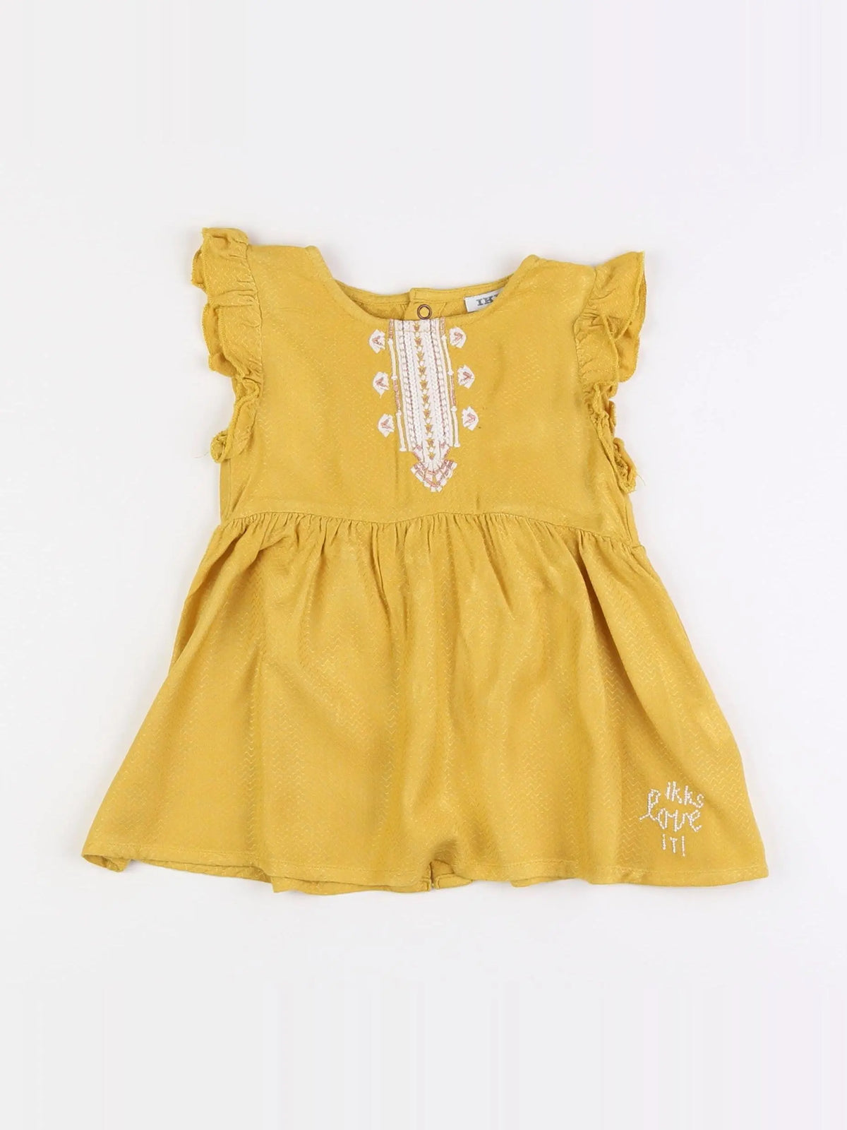 IKKS - robe jaune - 6 mois