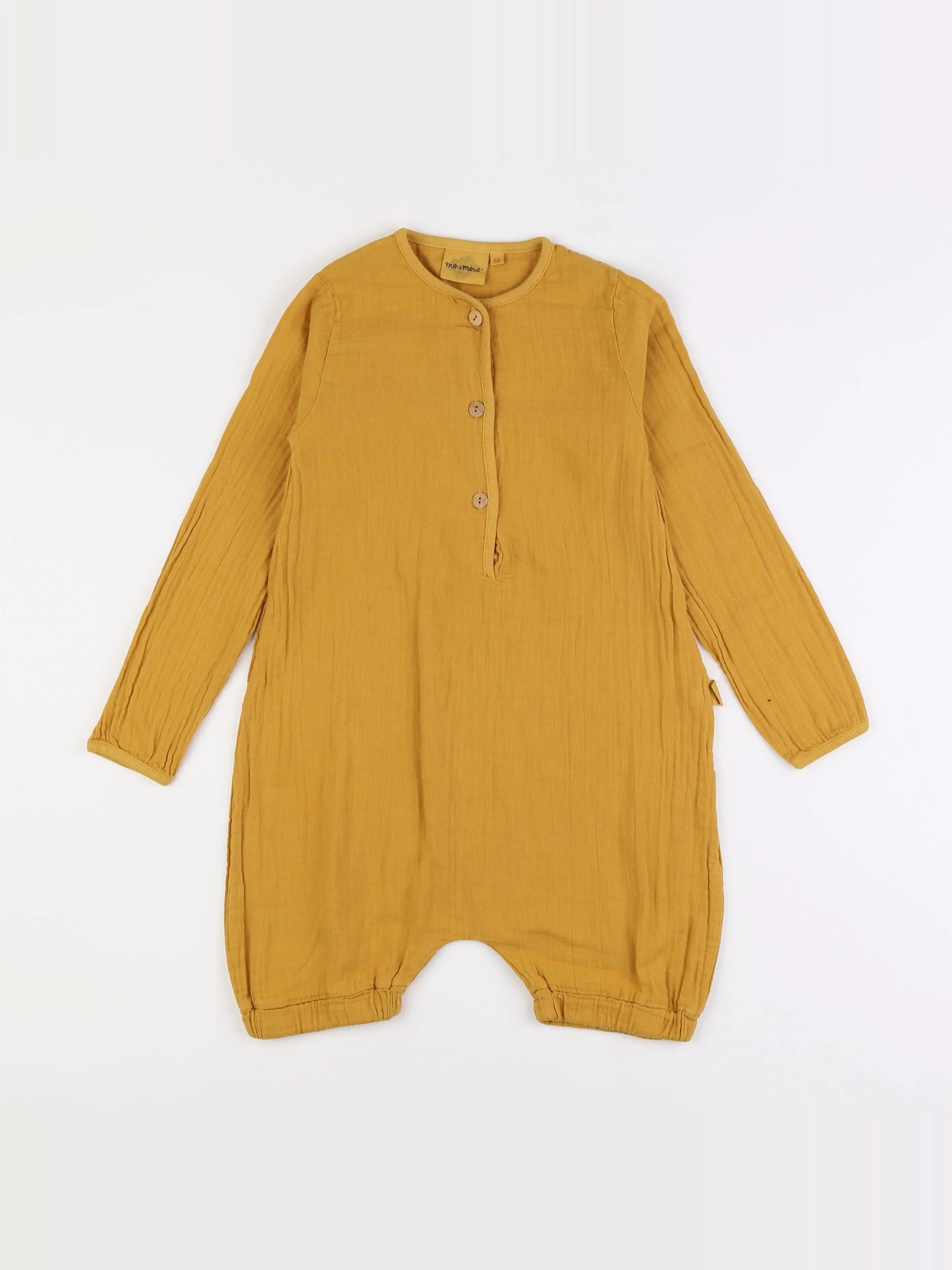 Moumout' - pyjama coton jaune - 8 ans