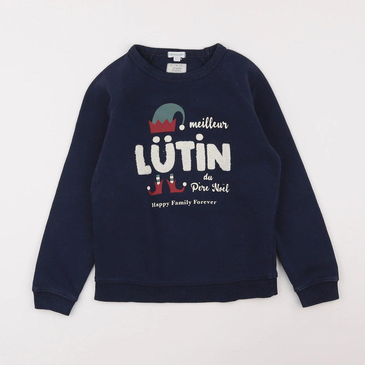 Vertbaudet - sweat bleu - 8 ans