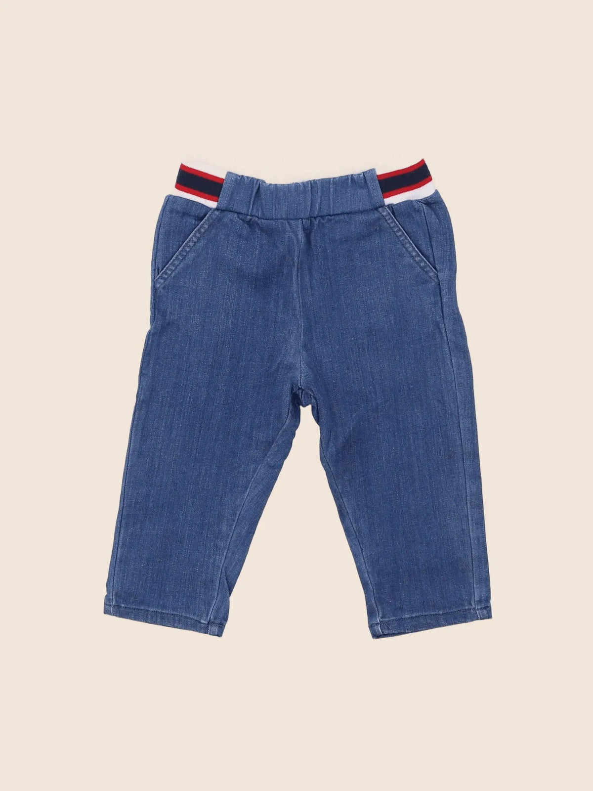 Vertbaudet - pantalon bleu - 6 mois