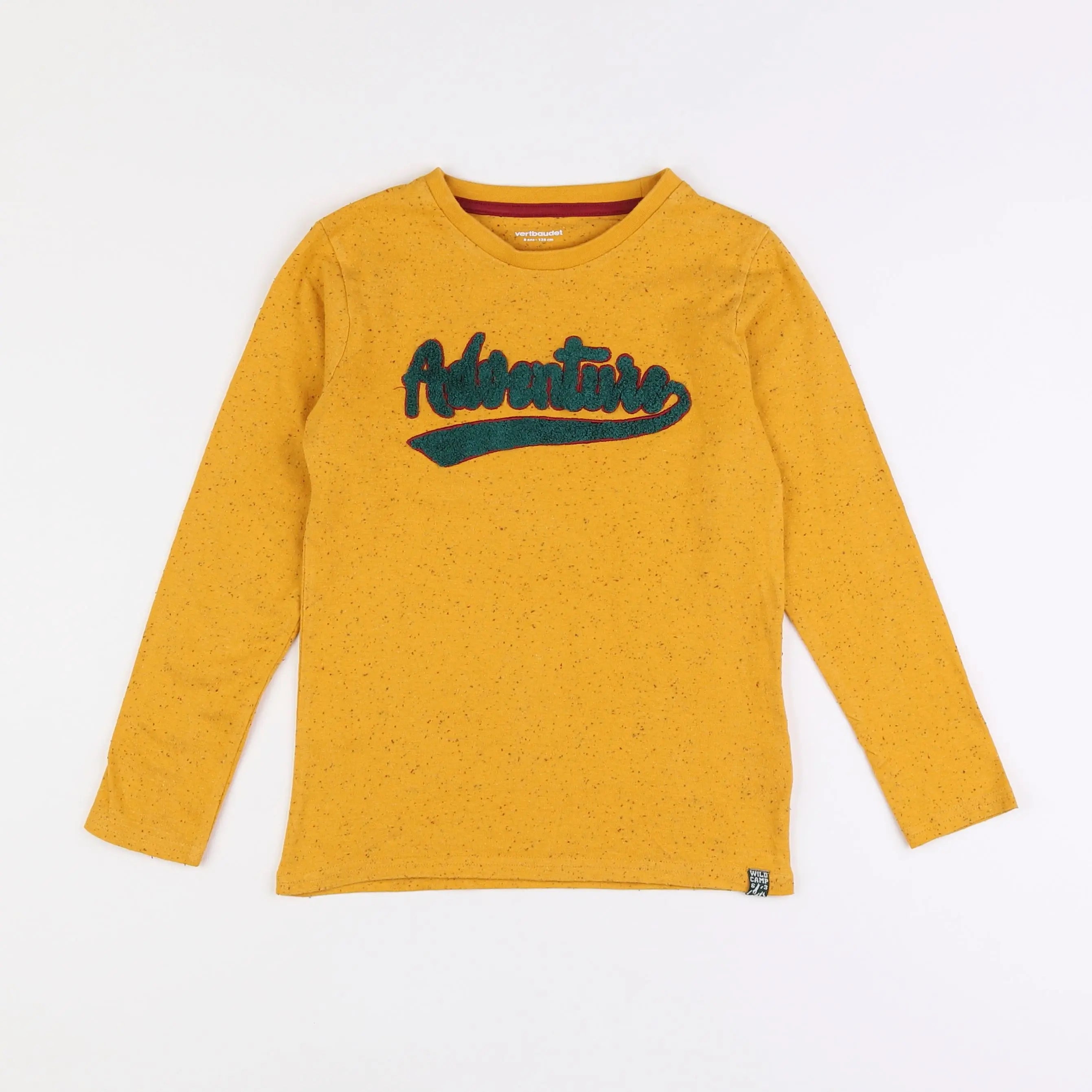 Vertbaudet - tee-shirt jaune - 8 ans