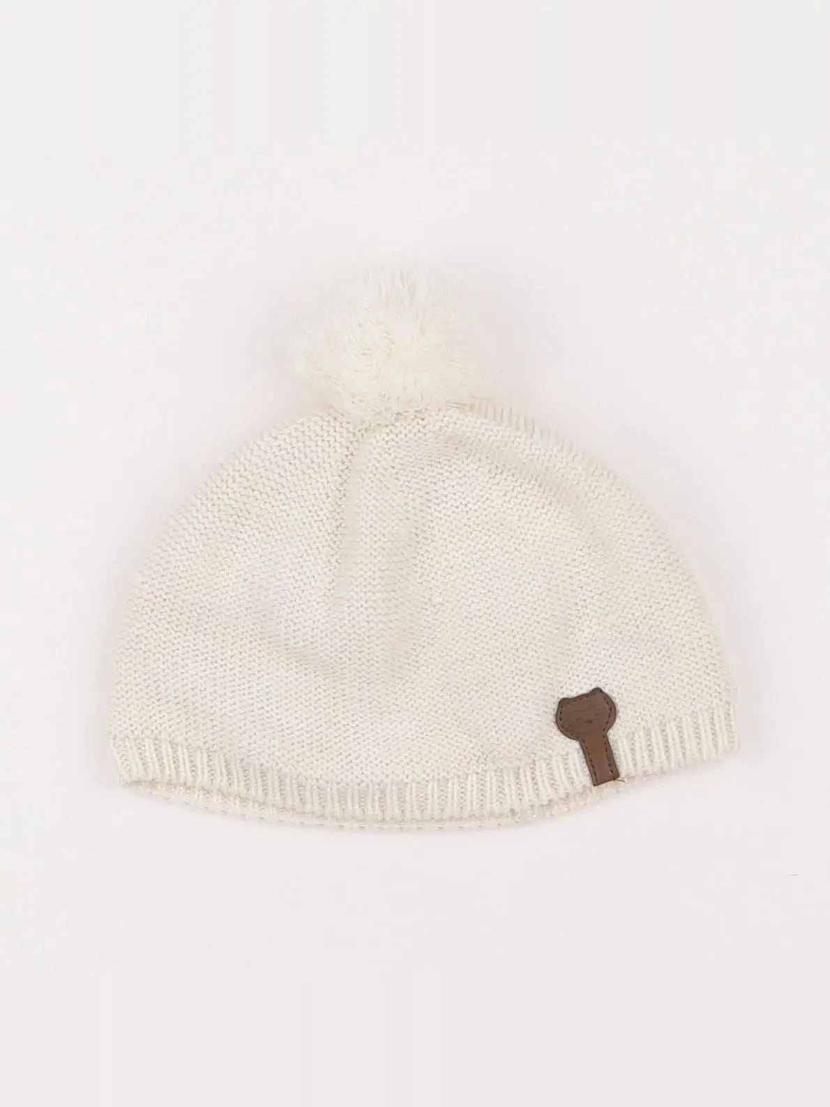 Vertbaudet - bonnet blanc - 2/3 ans