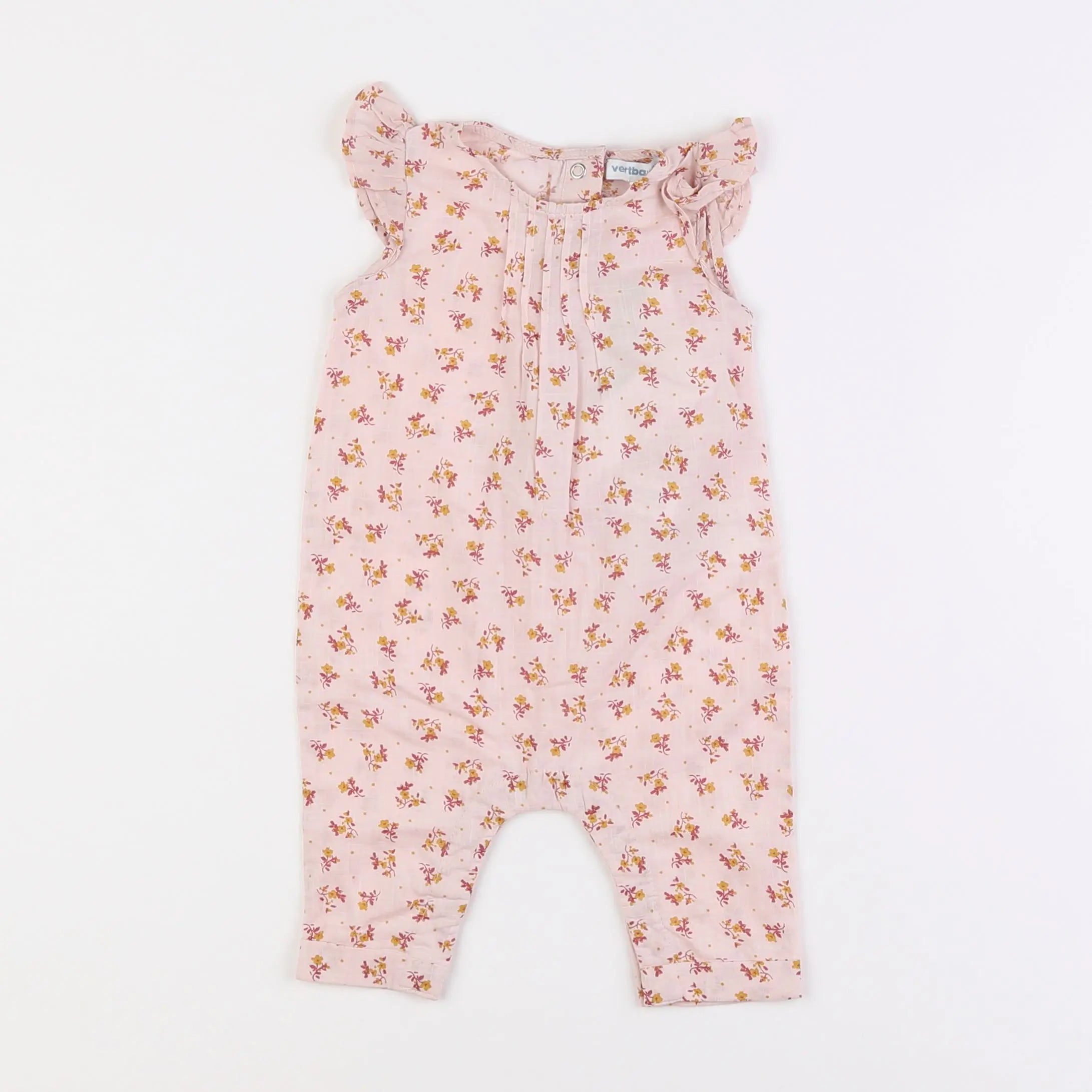 Vertbaudet - combinaison rose - 3 mois