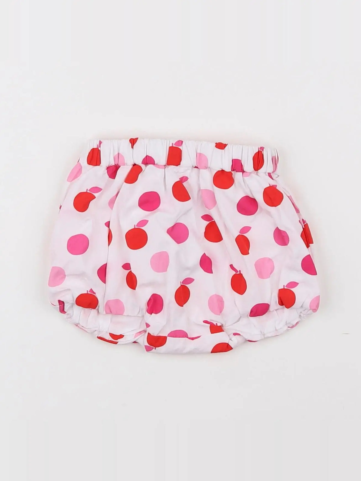 Jacadi - bloomer doublé blanc, rose - 6 mois