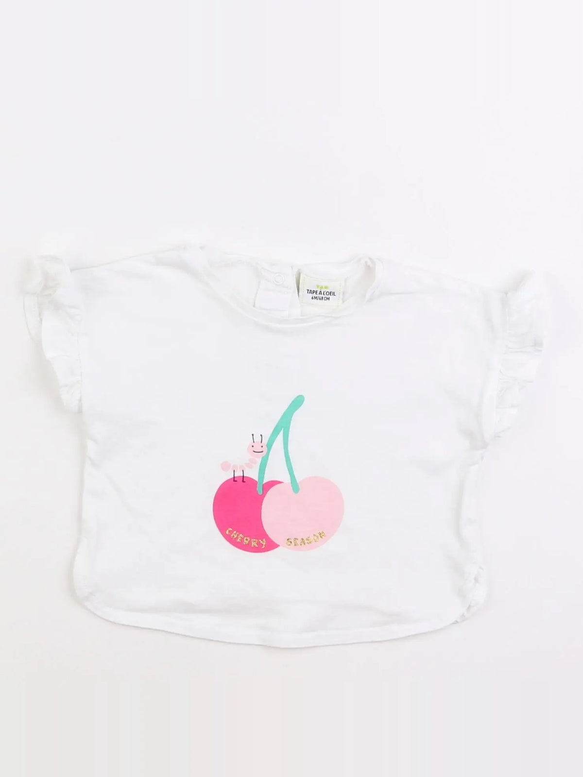 Tape à l'oeil - tee-shirt blanc - 6 mois