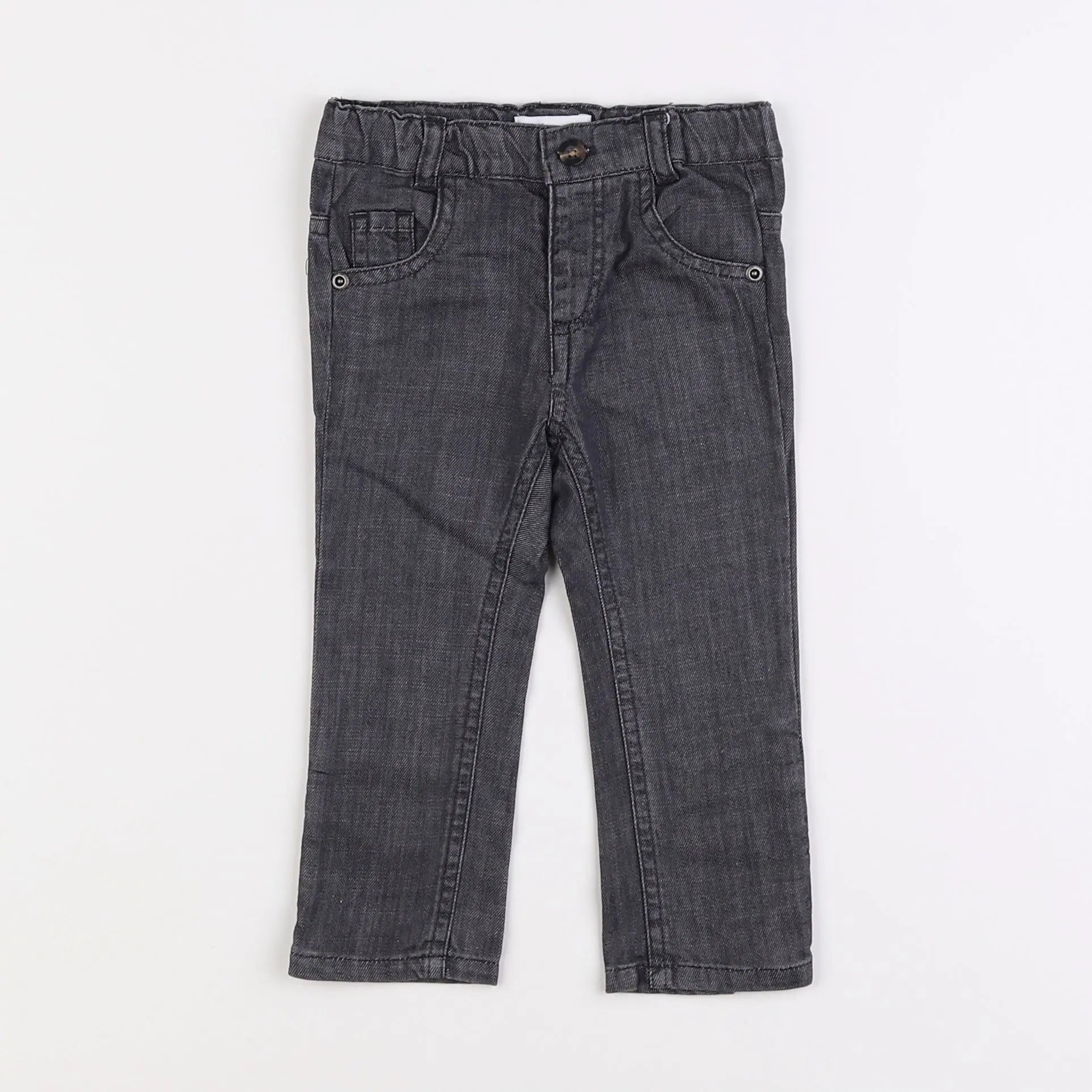 Vertbaudet - pantalon gris - 6 mois