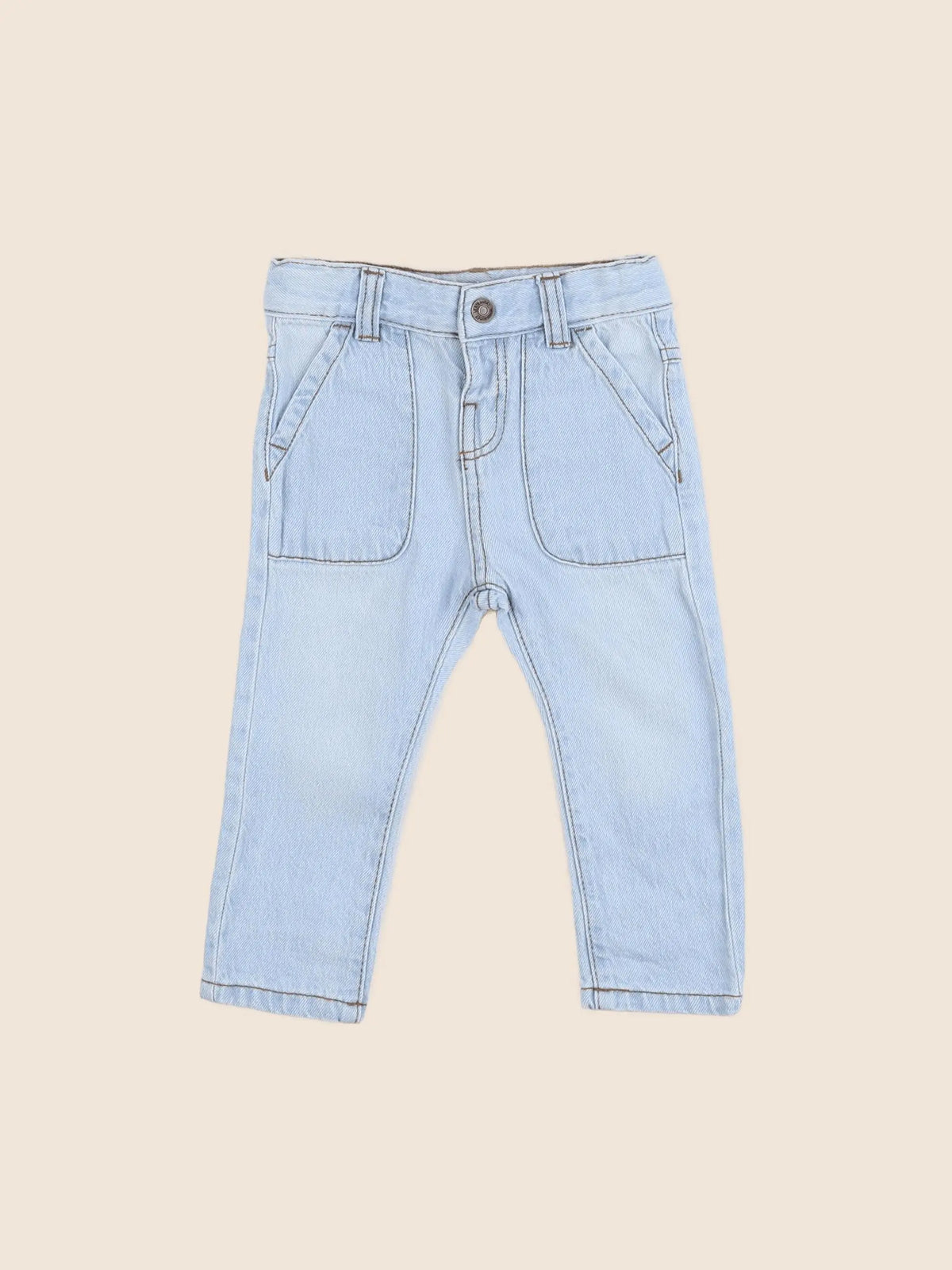 Vertbaudet - jean bleu - 6 mois