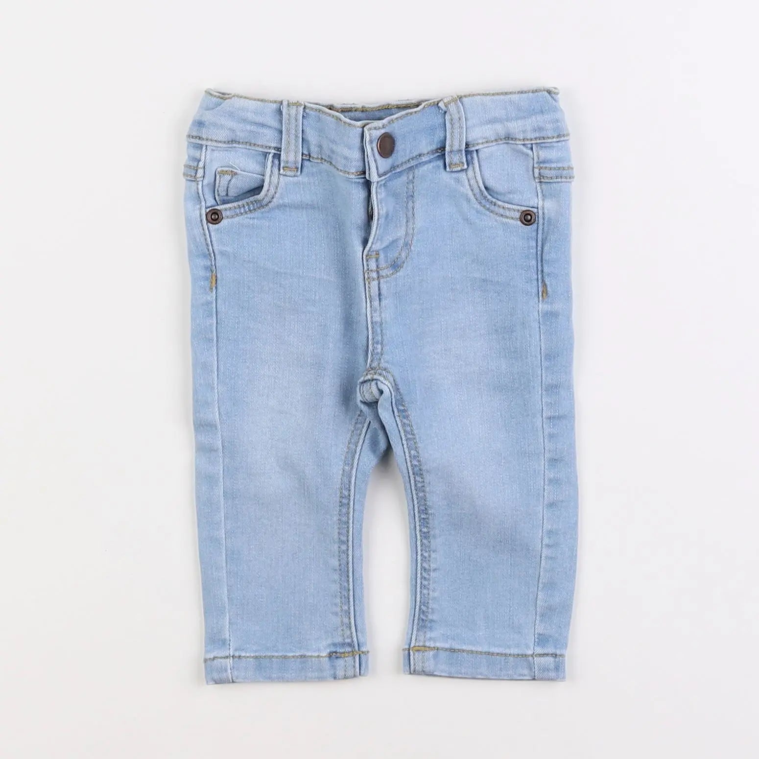 Vertbaudet - jean bleu - 3 mois