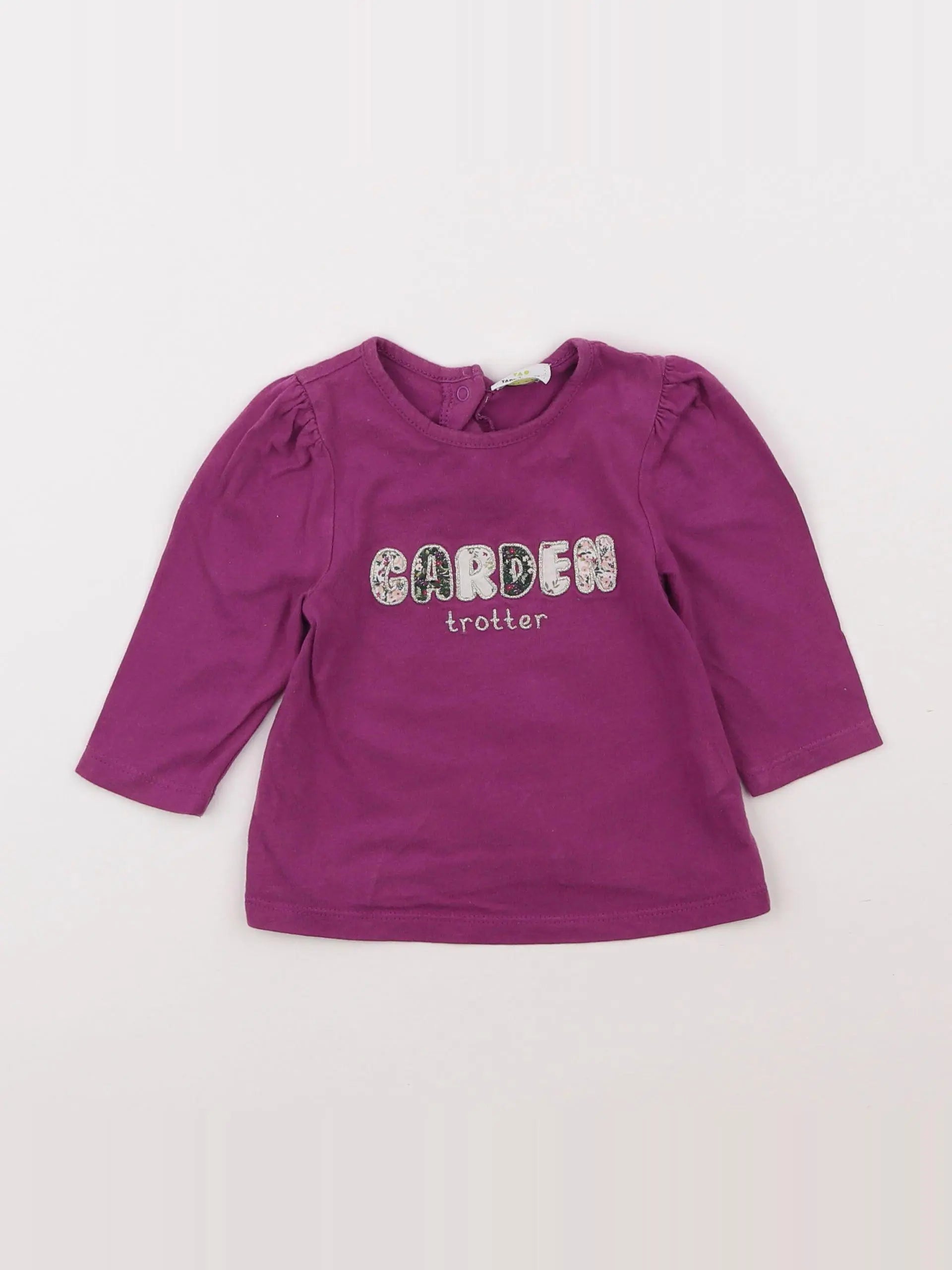 Tape à l'oeil - tee-shirt violet - 6 mois