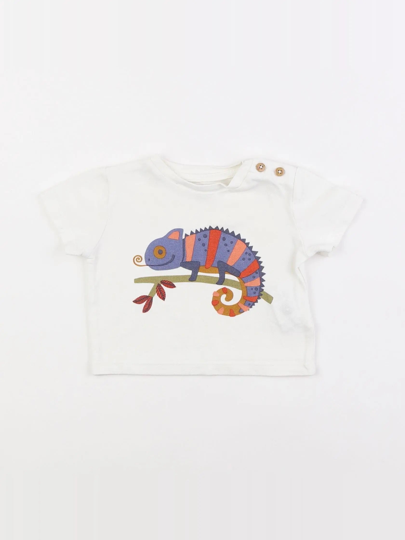 Boutchou - tee-shirt blanc - 6 mois