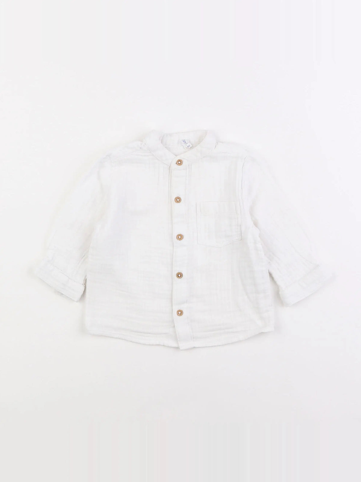 Boutchou - chemise blanc - 6 mois