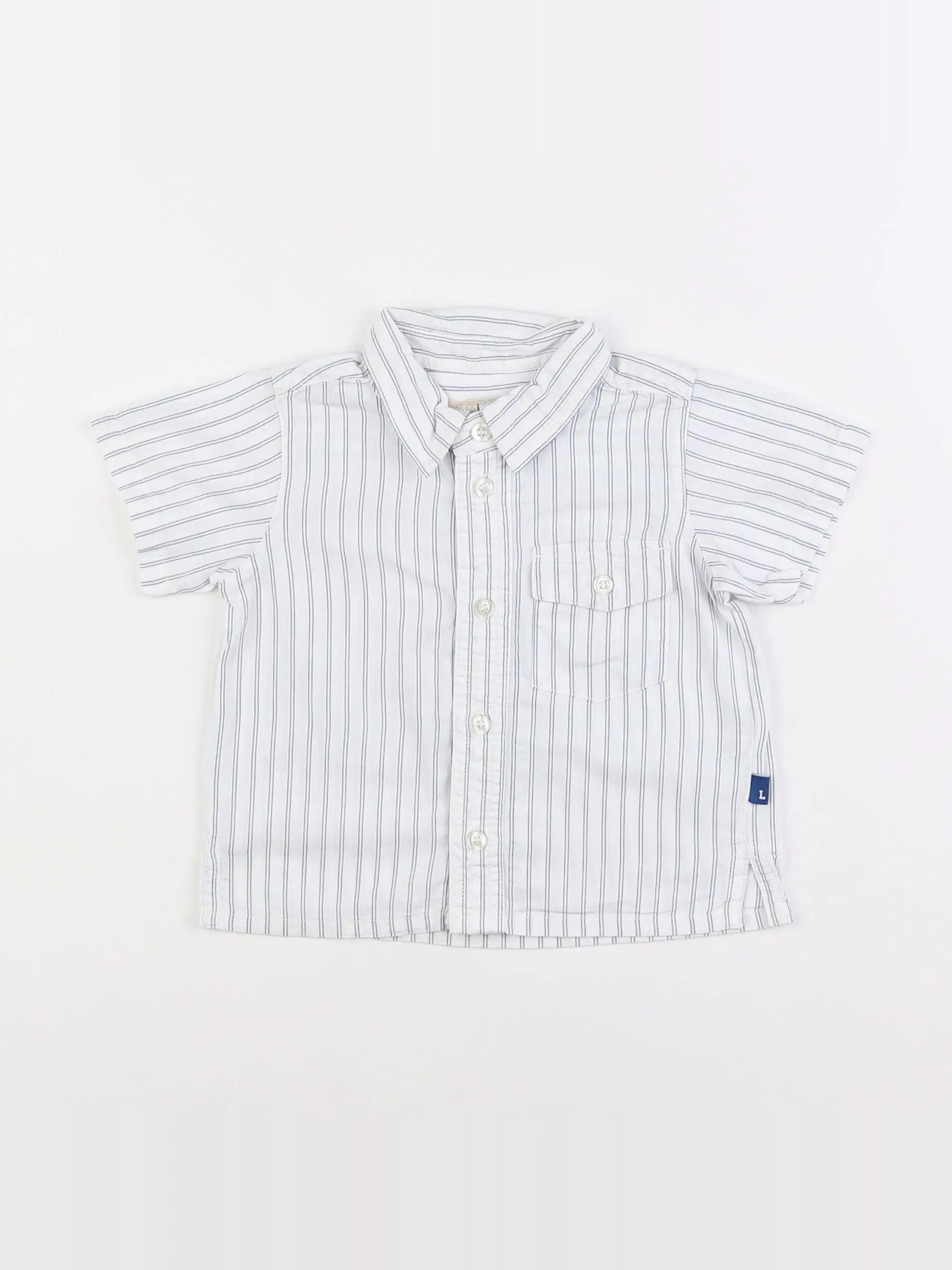 H&M - chemise blanc - 3 mois