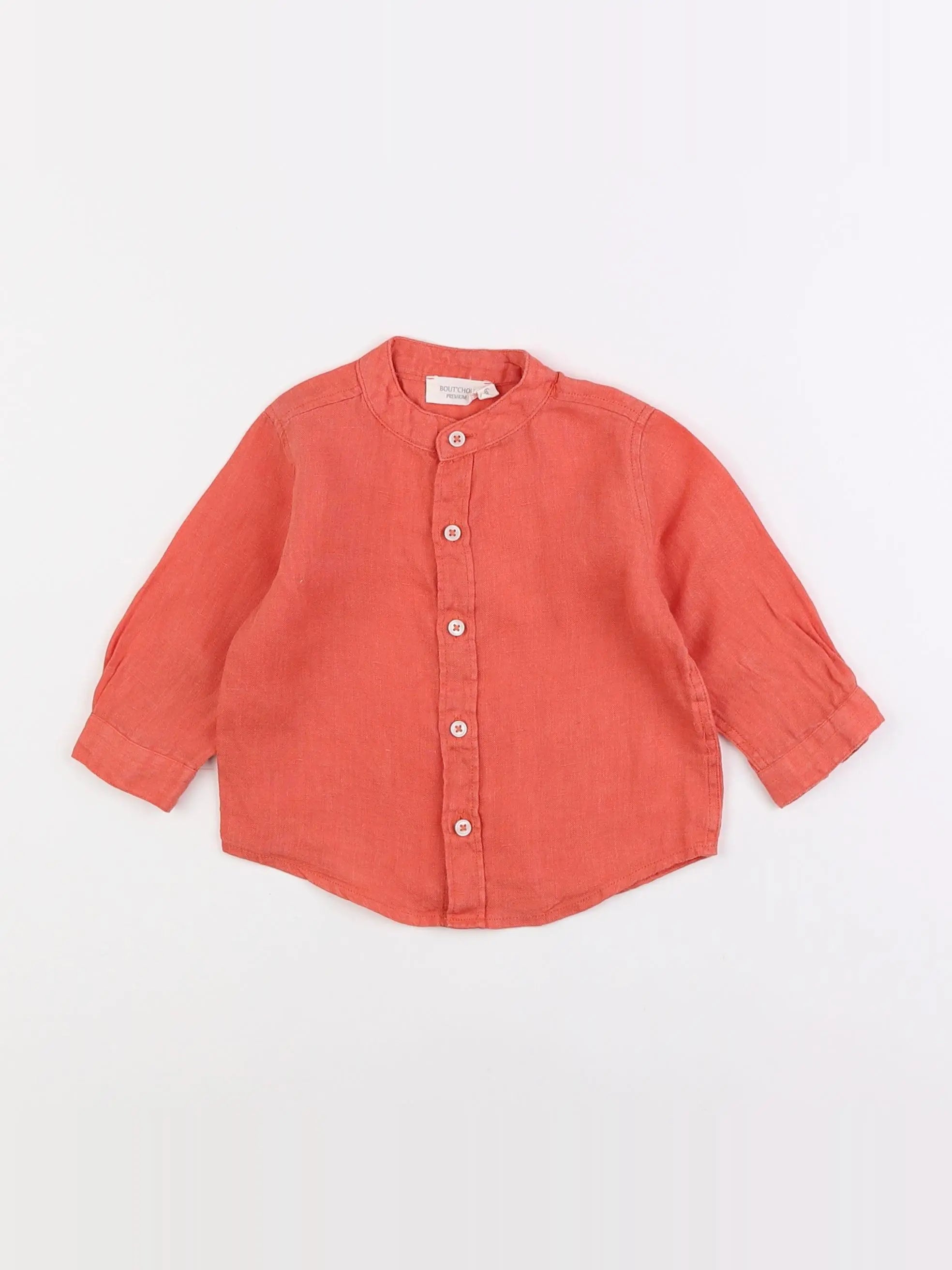 Boutchou - chemise rouge - 6 mois