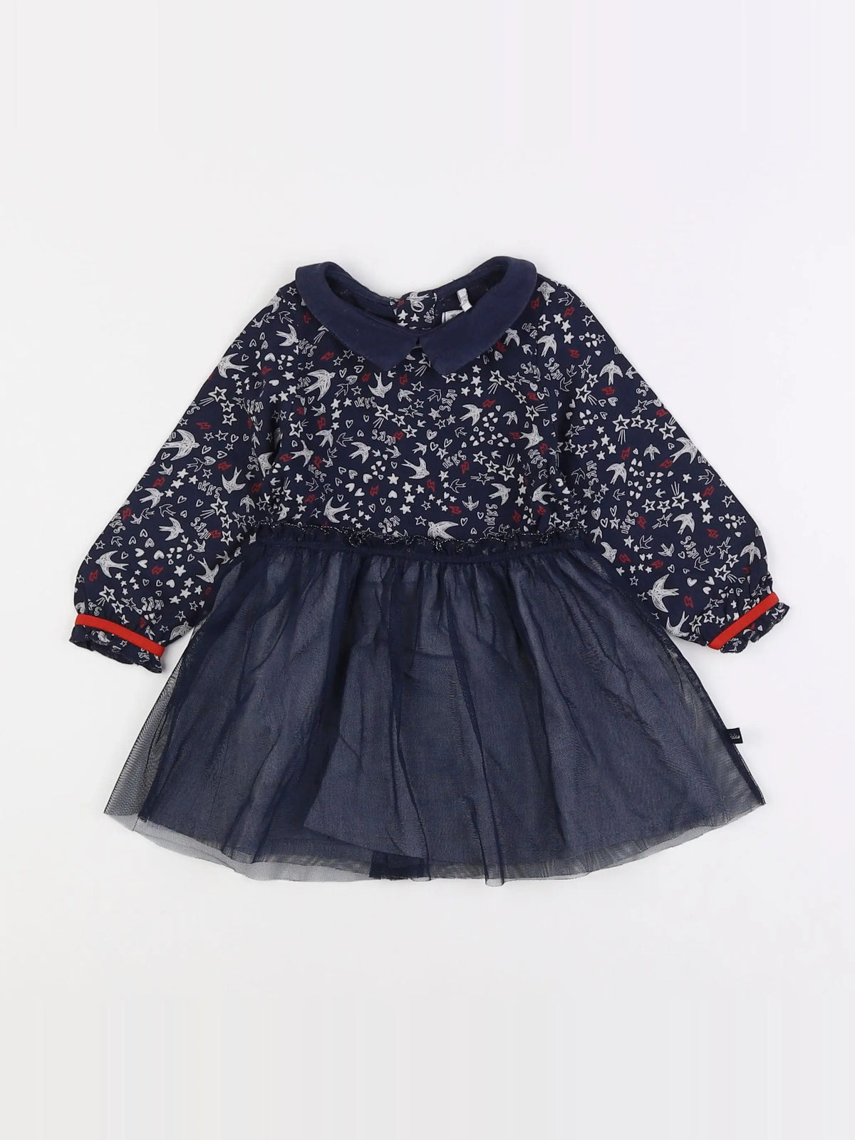 IKKS - robe bleu - 12 mois