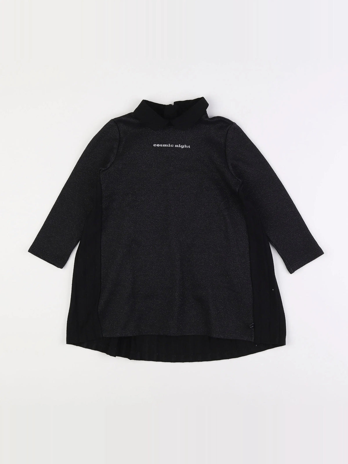 IKKS - robe noir, argent - 4 ans