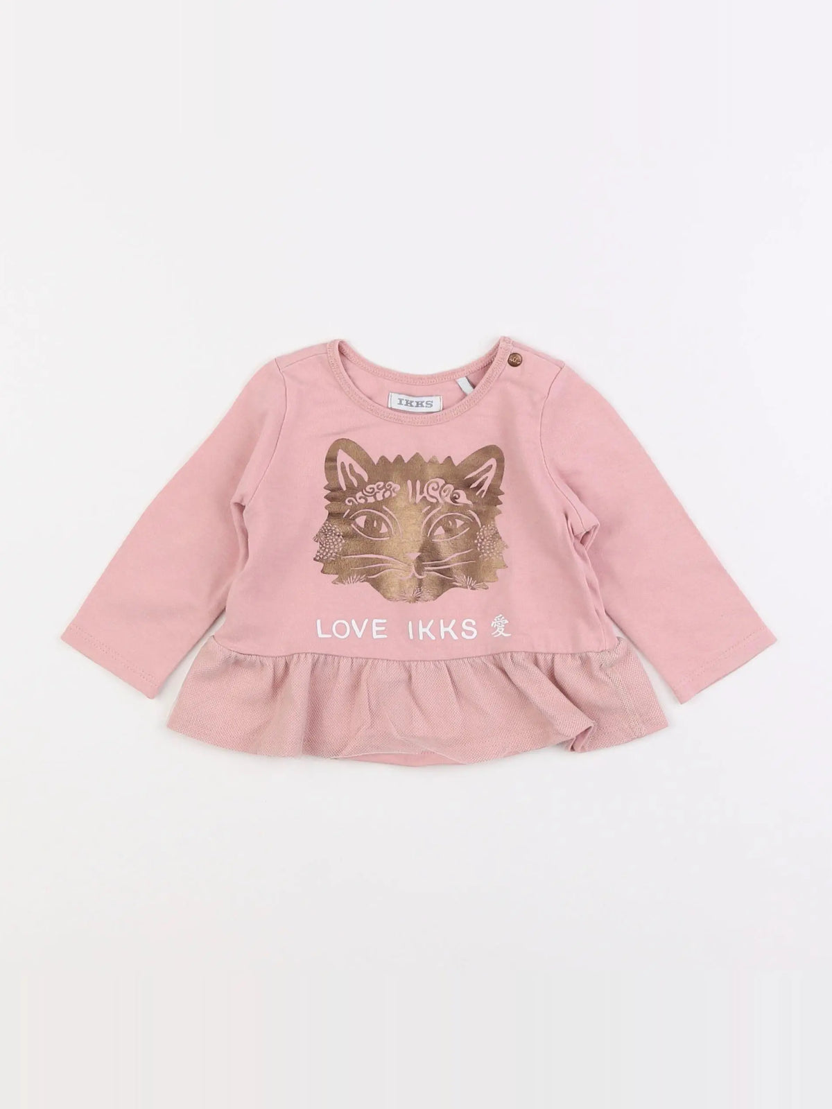 IKKS - tee-shirt rose - 6 mois